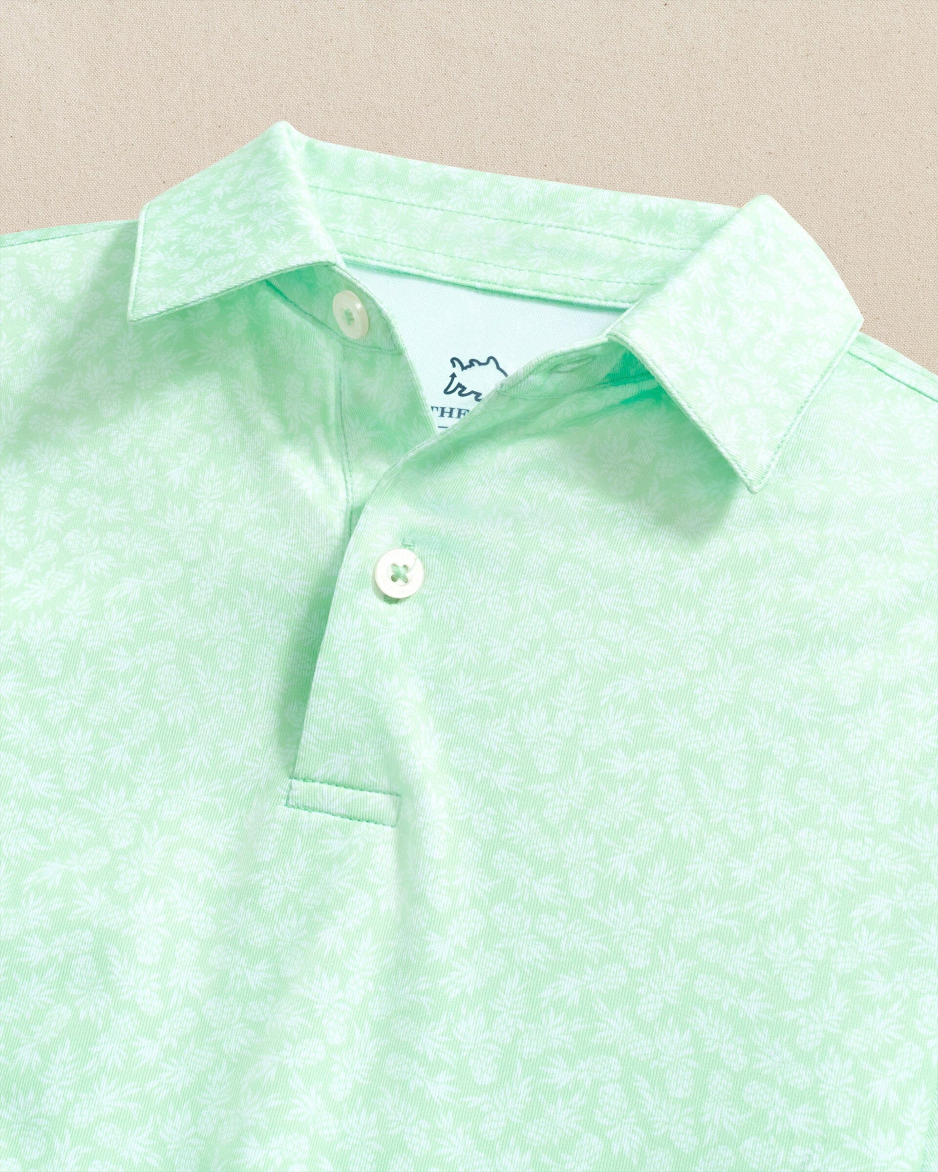 Boys Driver Pineapple Parade Printed Performance Polo | Southern Tide