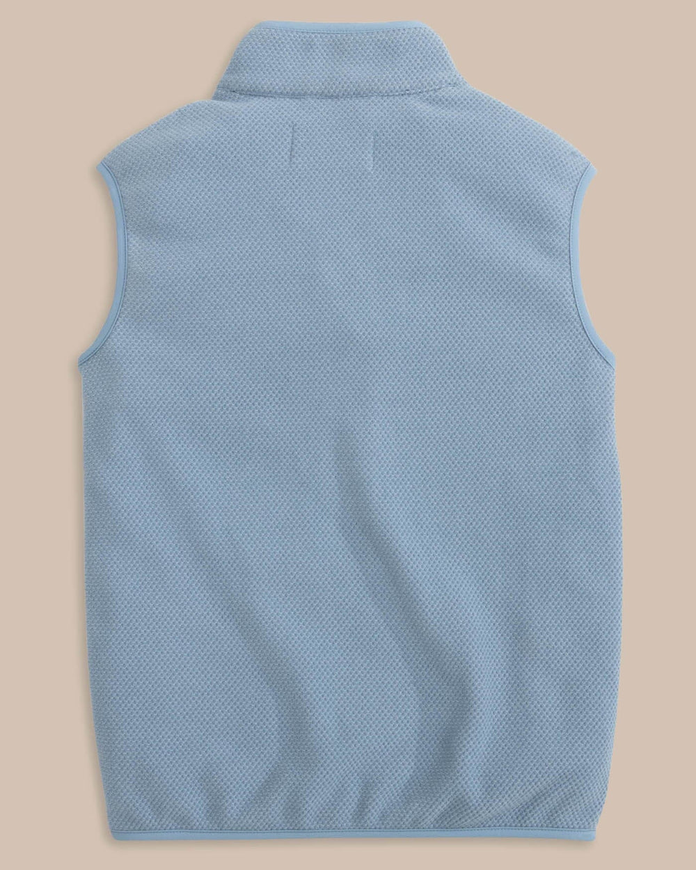 The back view of the Southern Tide Boys Hucksley Vest by Southern Tide - Mountain Spring Blue