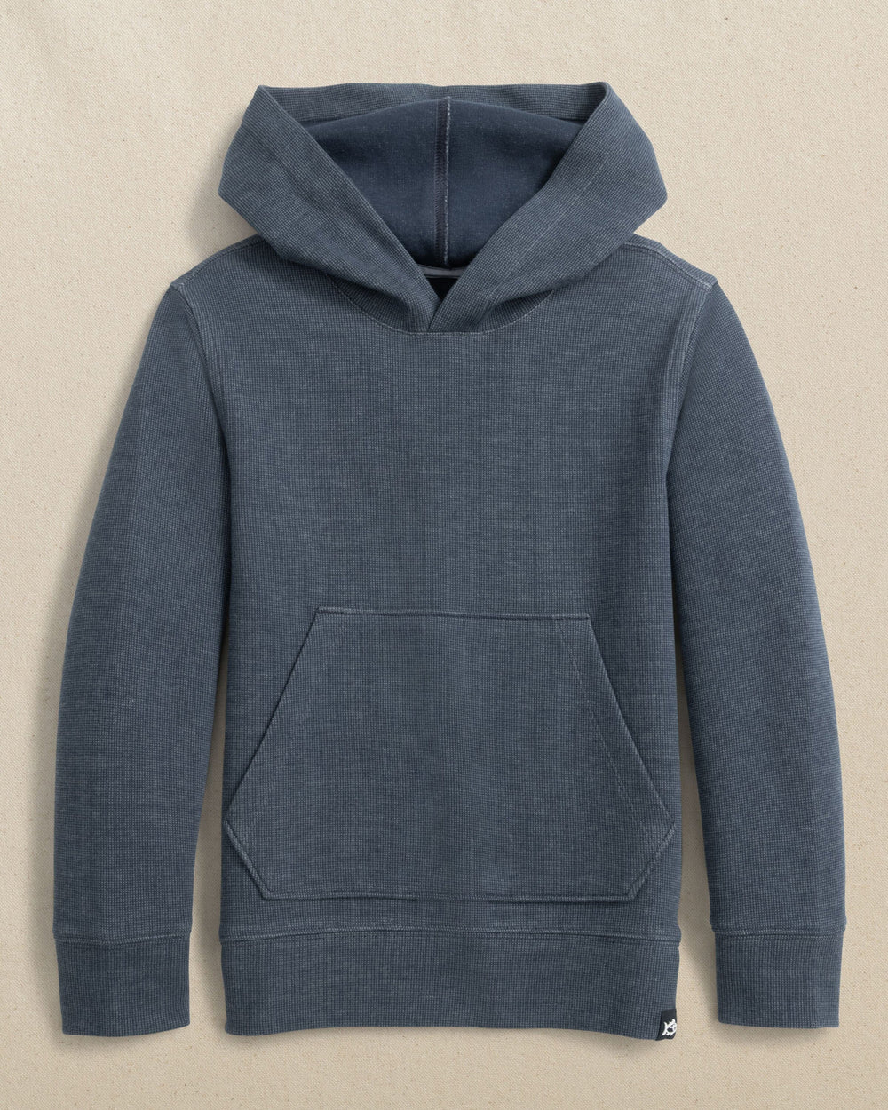 The front view of the Southern Tide Boys Pearl Cove Fleece Hoodie by Southern Tide - Dress Blue