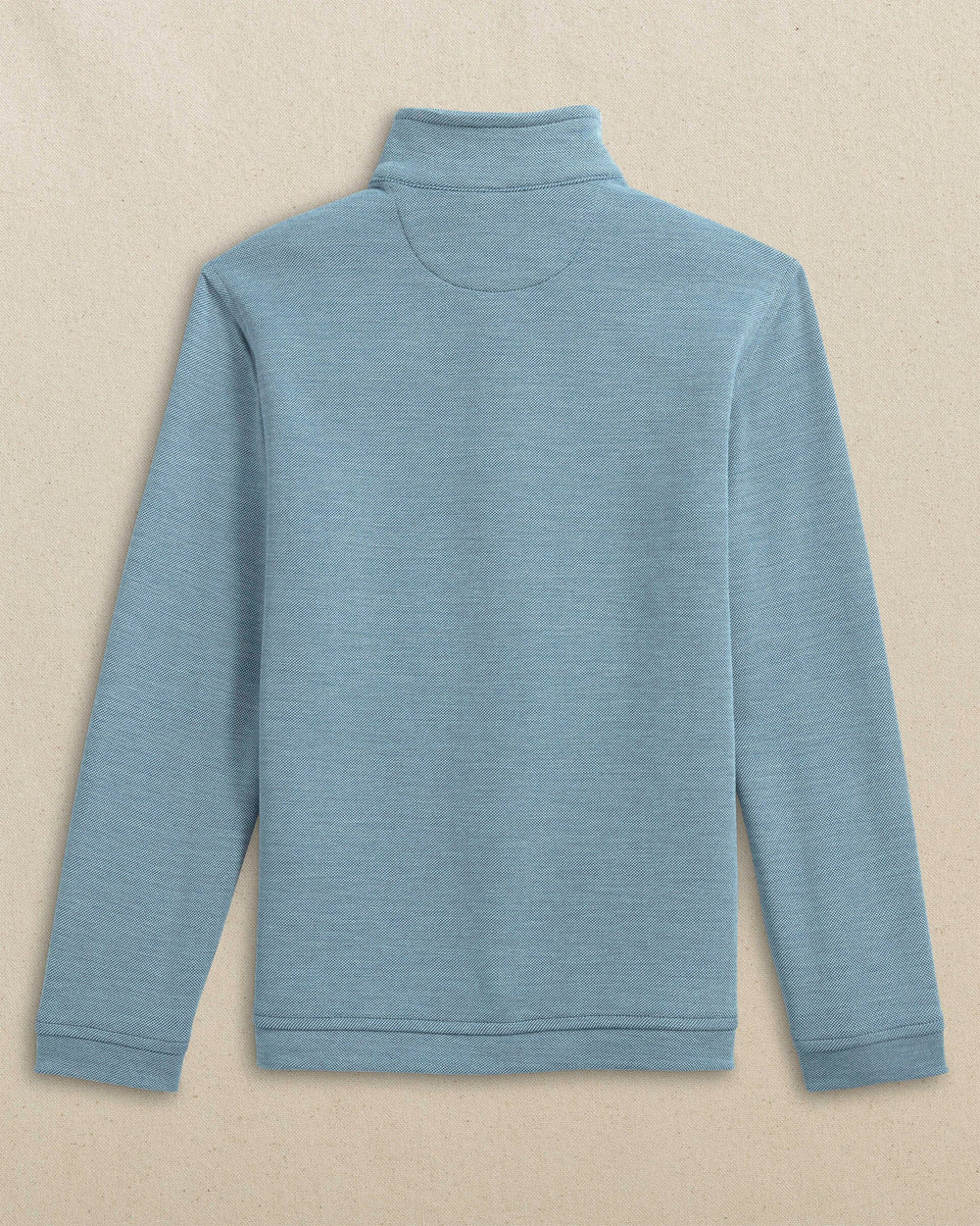 The back view of the Southern Tide Boys Sandy Cove Quarter Zip by Southern Tide - Nautical Blue