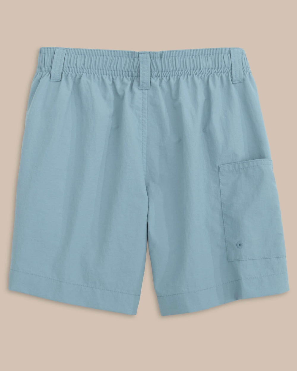 The back view of the Southern Tide Boys Shoreline Active Short by Southern Tide - Windward Blue