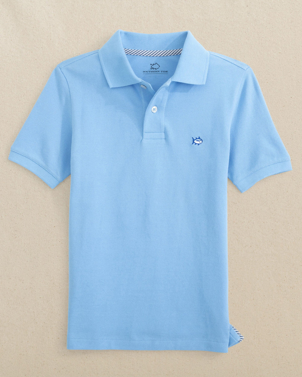 The front view of the Southern Tide Boys Skipjack Polo by Southern Tide - Ocean Channel
