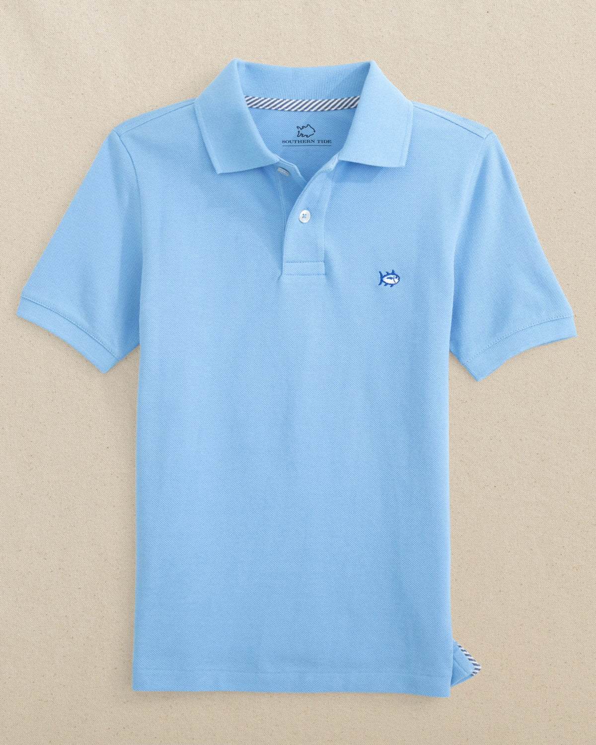 The front view of the Southern Tide Boys Skipjack Polo by Southern Tide - Ocean Channel