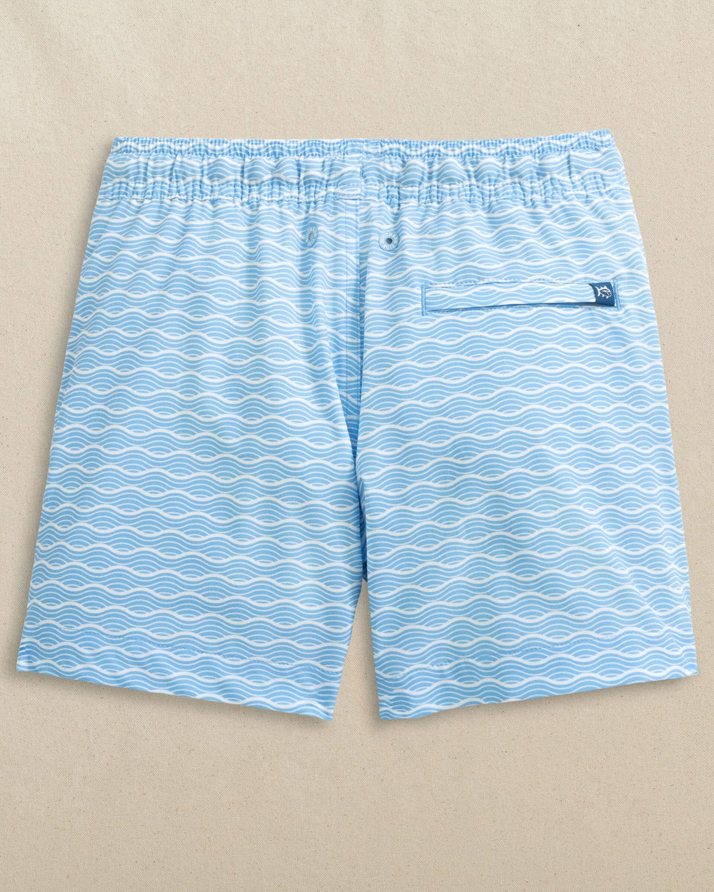 The back view of the Southern Tide Boys Wave Swim Trunk by Southern Tide - Ocean Channel