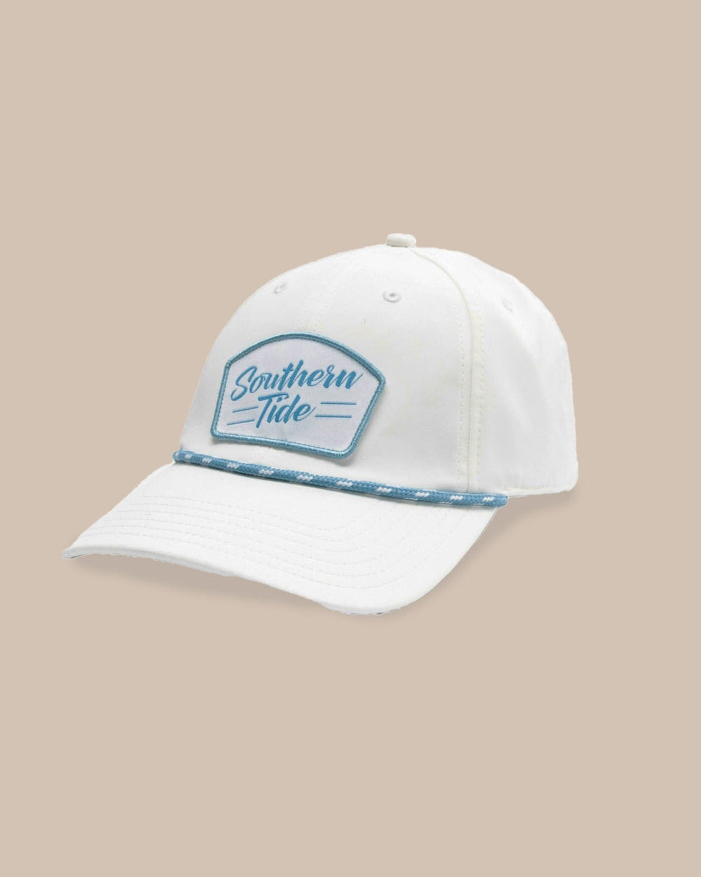 The front view of the Southern Tide Bridge City Performance Hat by Southern Tide - White