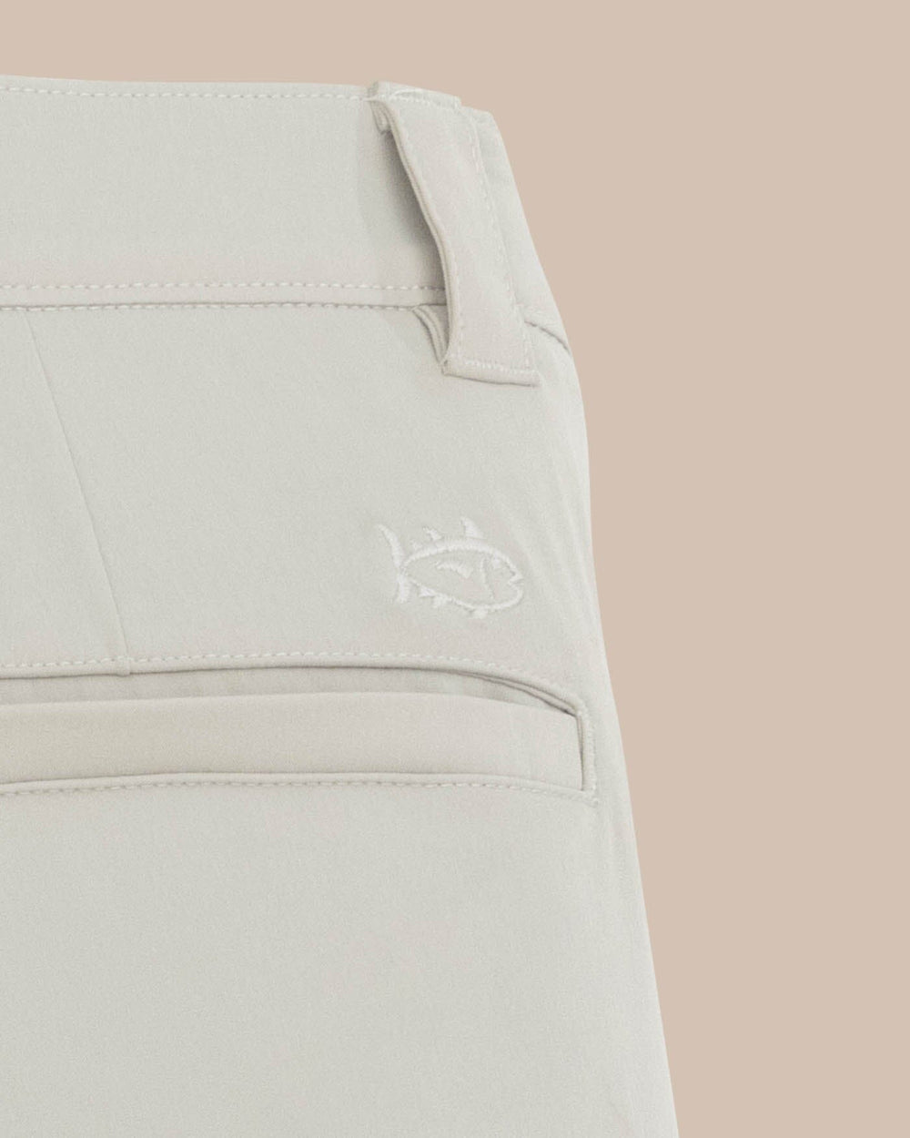The detail view of the Southern Tide brrr die 10 Short by Southern Tide - Stone