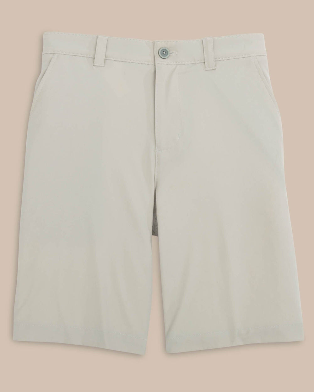 The front view of the Southern Tide brrr die 10 Short by Southern Tide - Stone