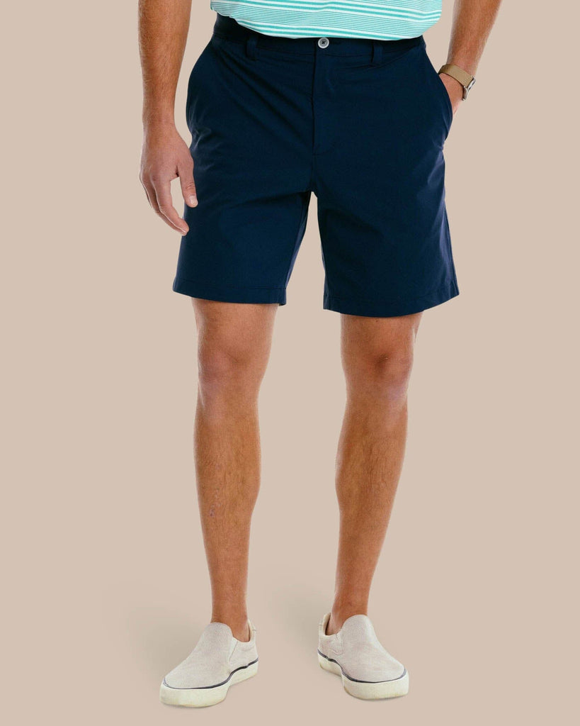 navy blue dress shorts mens Southern Tide Men's Brrrdie Gulf Short - 8