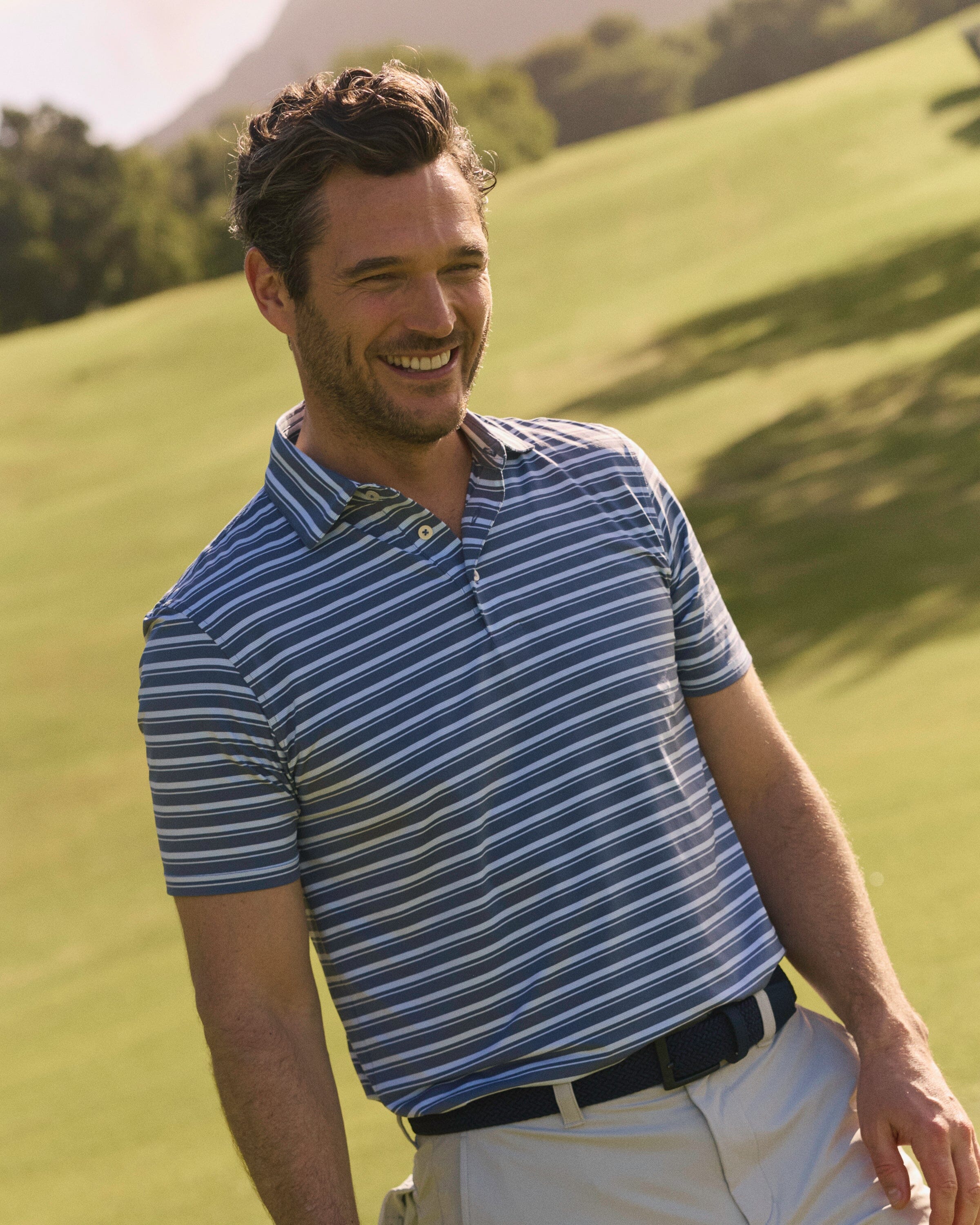 Men's brrr°®-eeze Pearl Cove Stripe Polo | Southern Tide