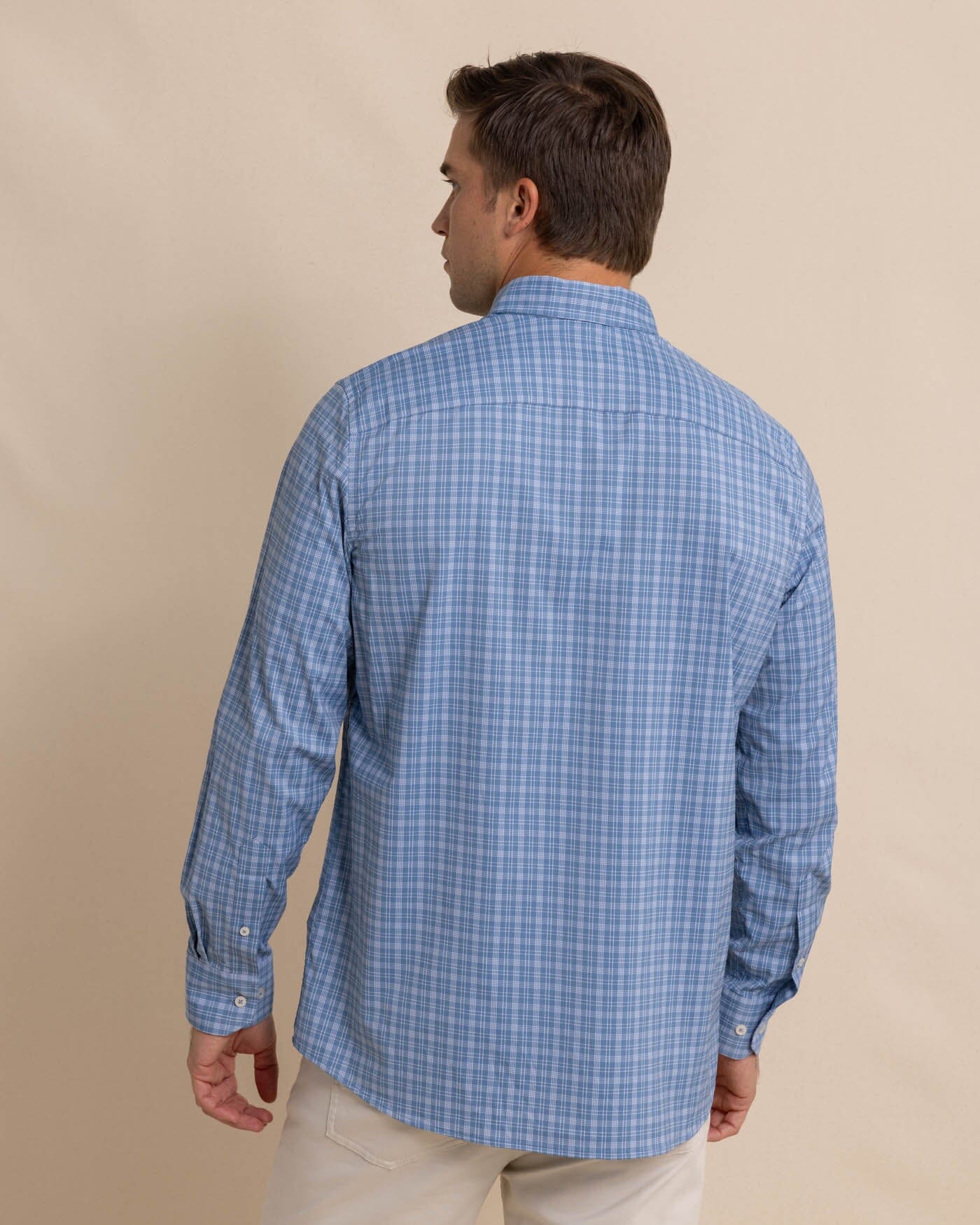 Men's brrr° Intercoastal Pettigru Plaid Long Sleeve Sport Shirt | Southern  Tide