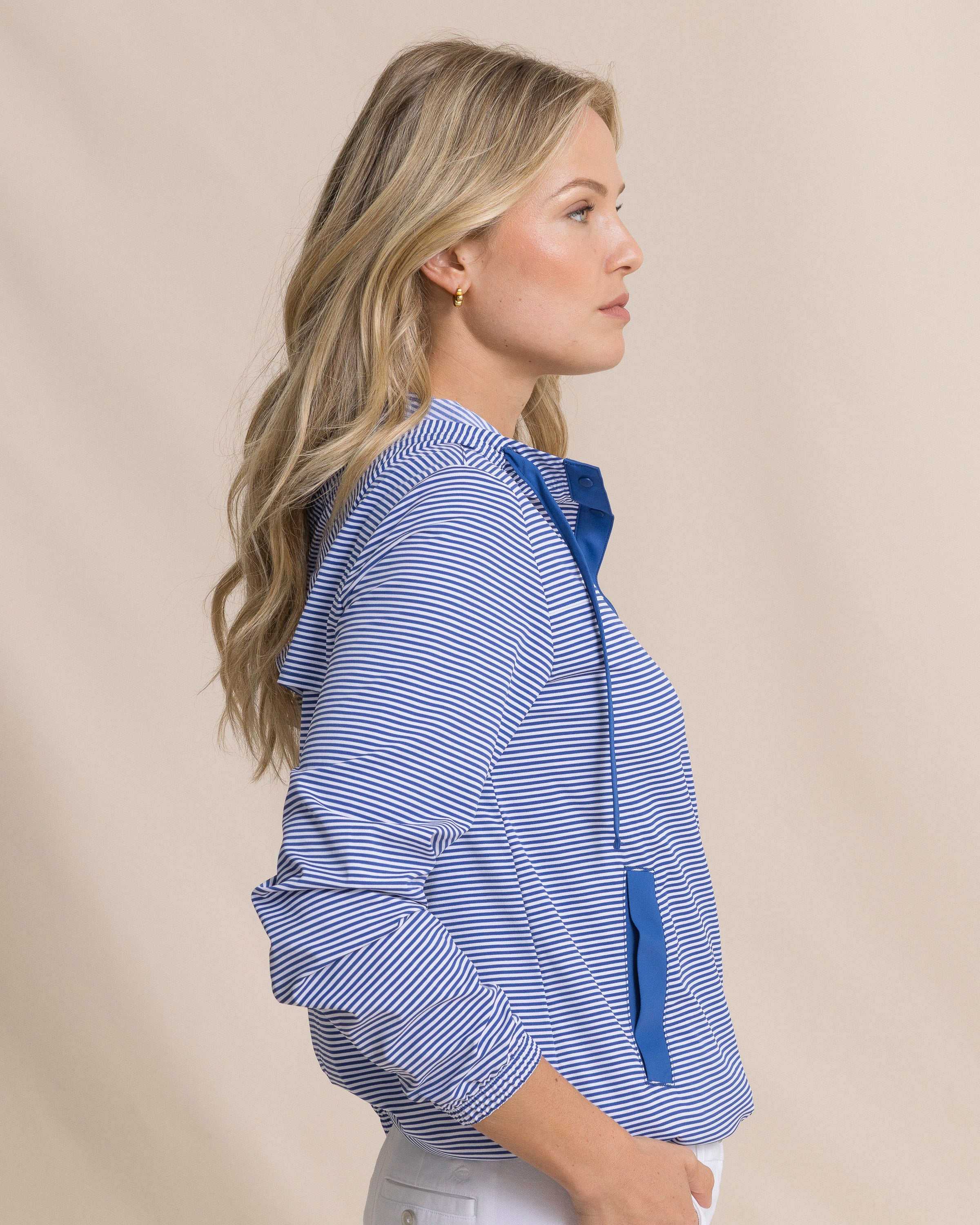 Women's Calie Skip Stripe Popover | Southern Tide