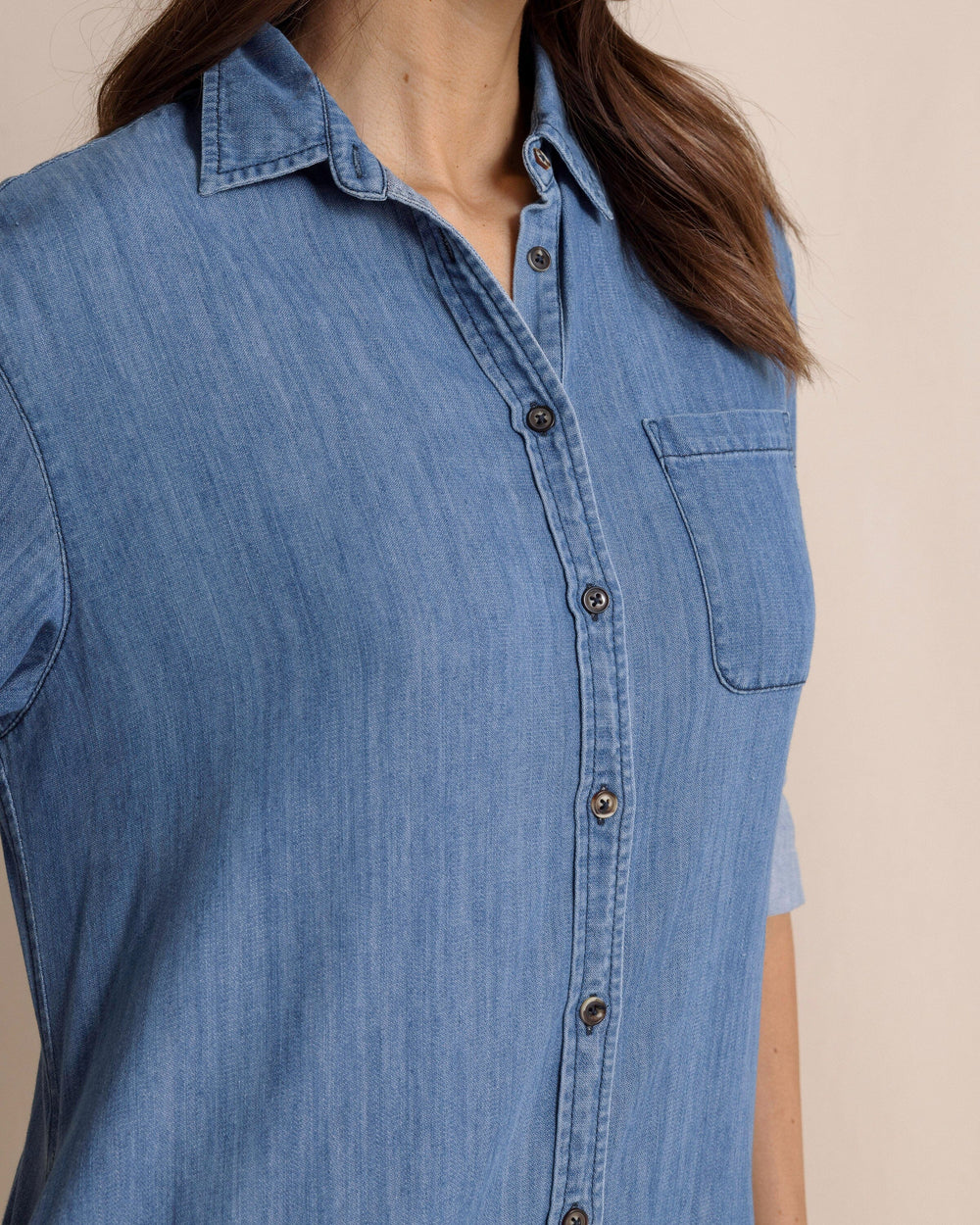 Southern Tide Cam Denim Dress - L Southern Tide Cam Denim Dress - L