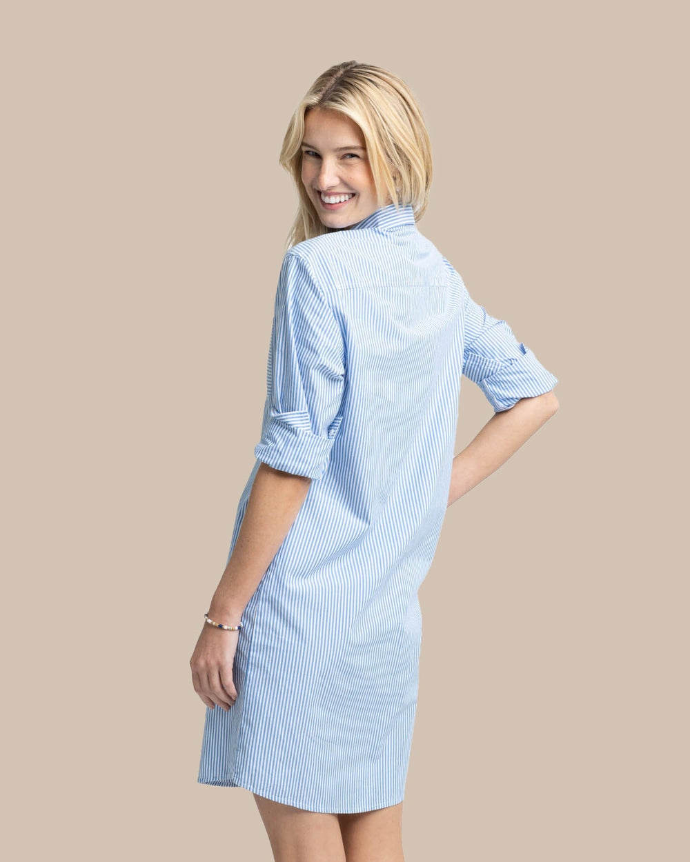 Southern Tide Cam Stripe Poplin Dress S