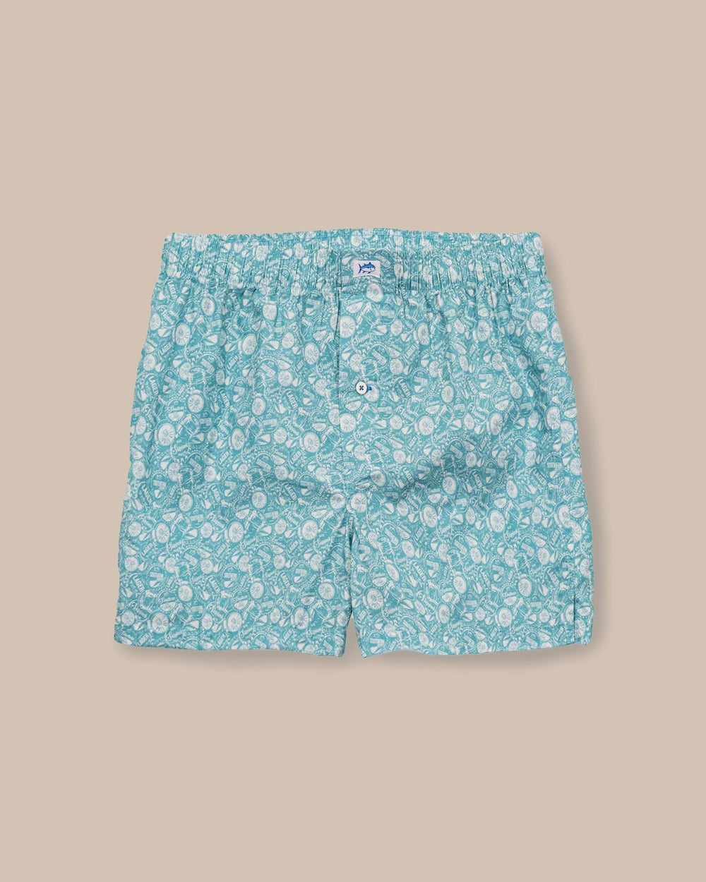 The front view of the Southern Tide Caps Off Boxer by Southern Tide - Marine Blue