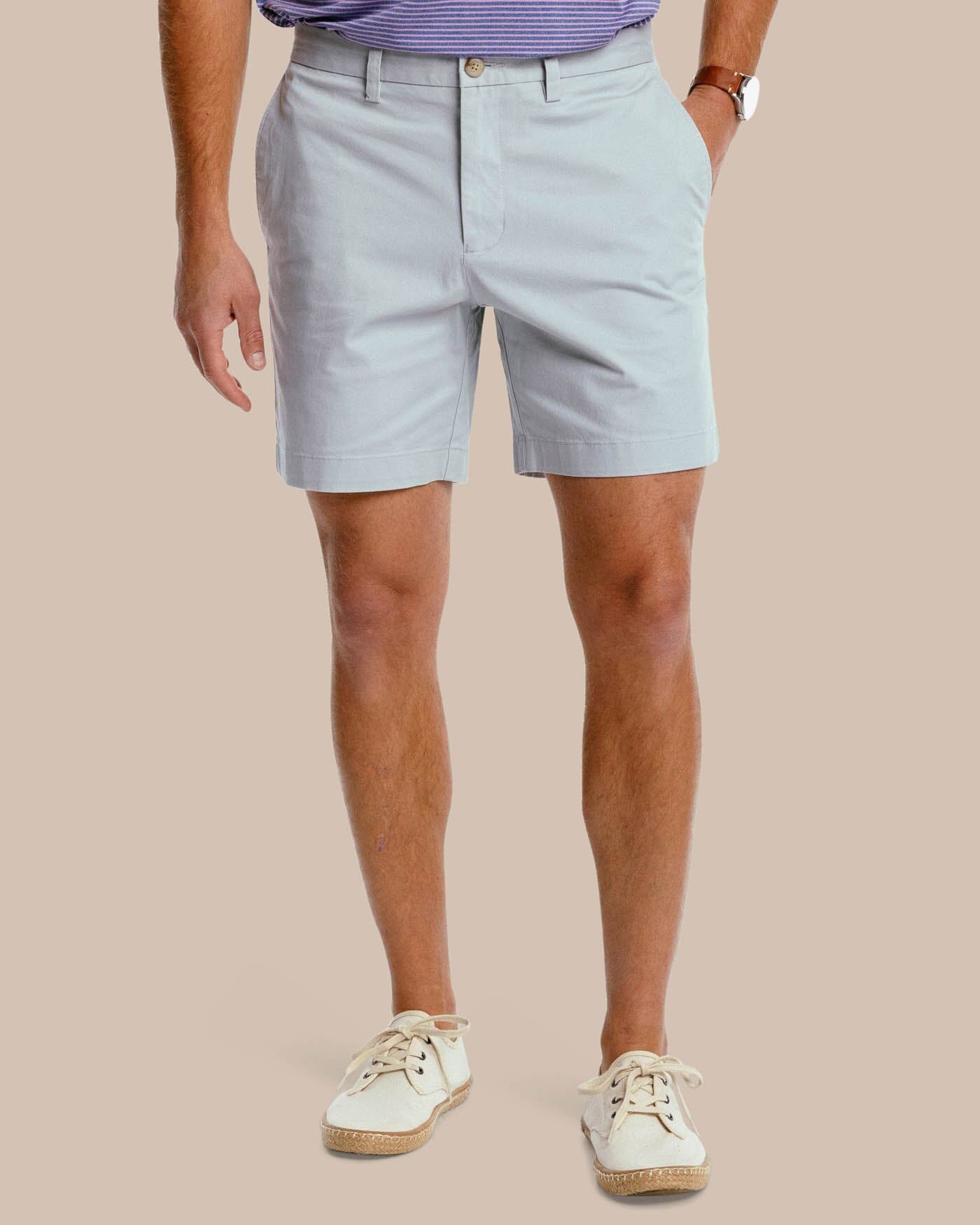 Men's Inch Khaki Shorts Channel Marker Fabric Southern Tide
