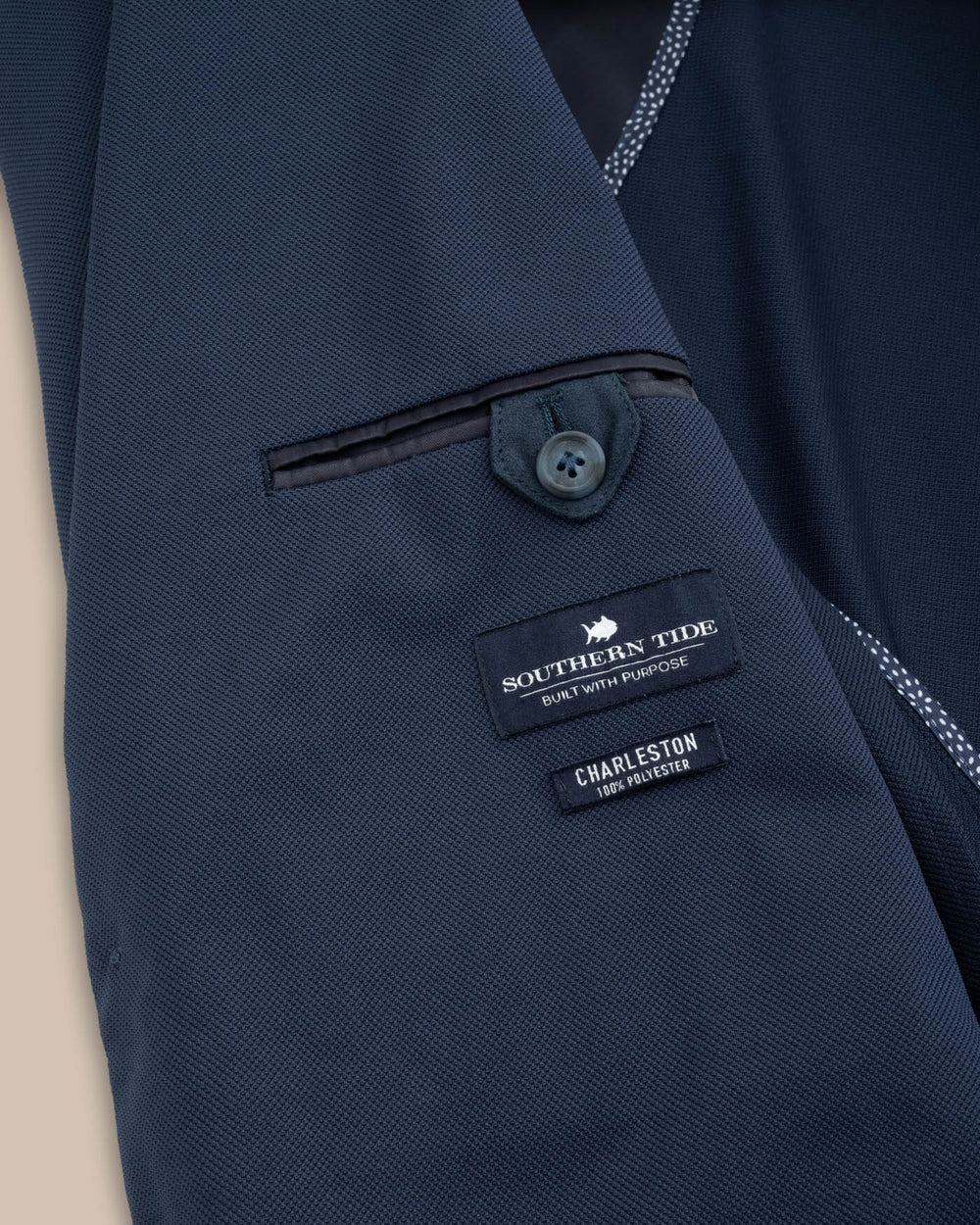 The detail view of the Southern Tide Charleston Blazer by Southern Tide - Navy