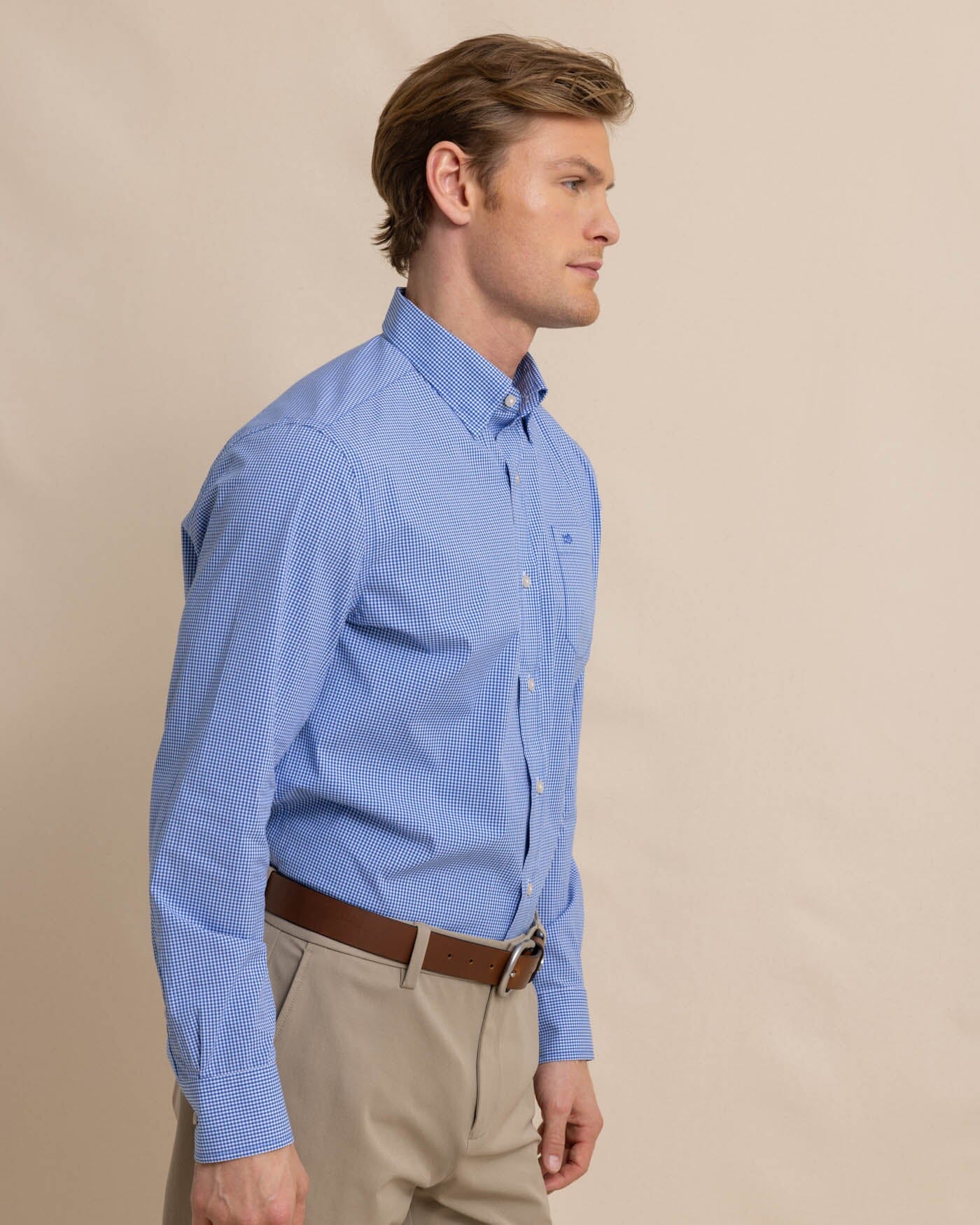 Men's Charleston Parkwood Micro-Gingham Shirt | Southern Tide