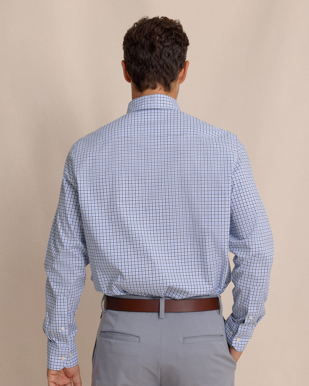 The back view of the Southern Tide Charleston Summerton Plaid Sport Shirt by Southern Tide - Ocean Channel