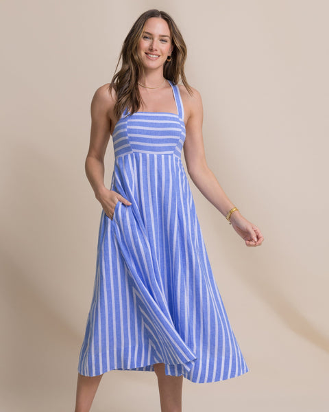Women's Cinzia Striped Cross Strap Dress | Southern Tide