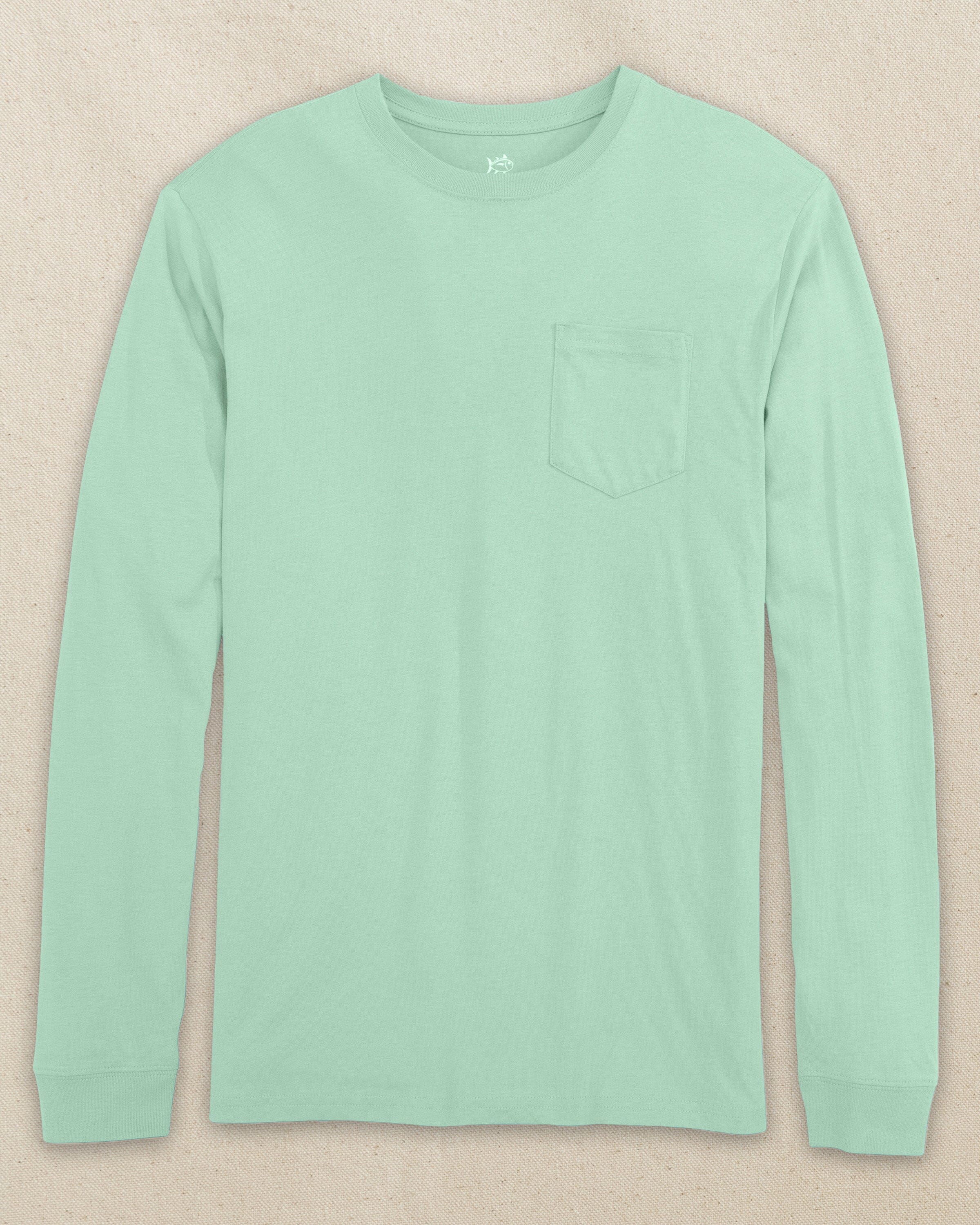 Men's Offshore Green Long Sleeve Pocket T-Shirt | Southern Tide