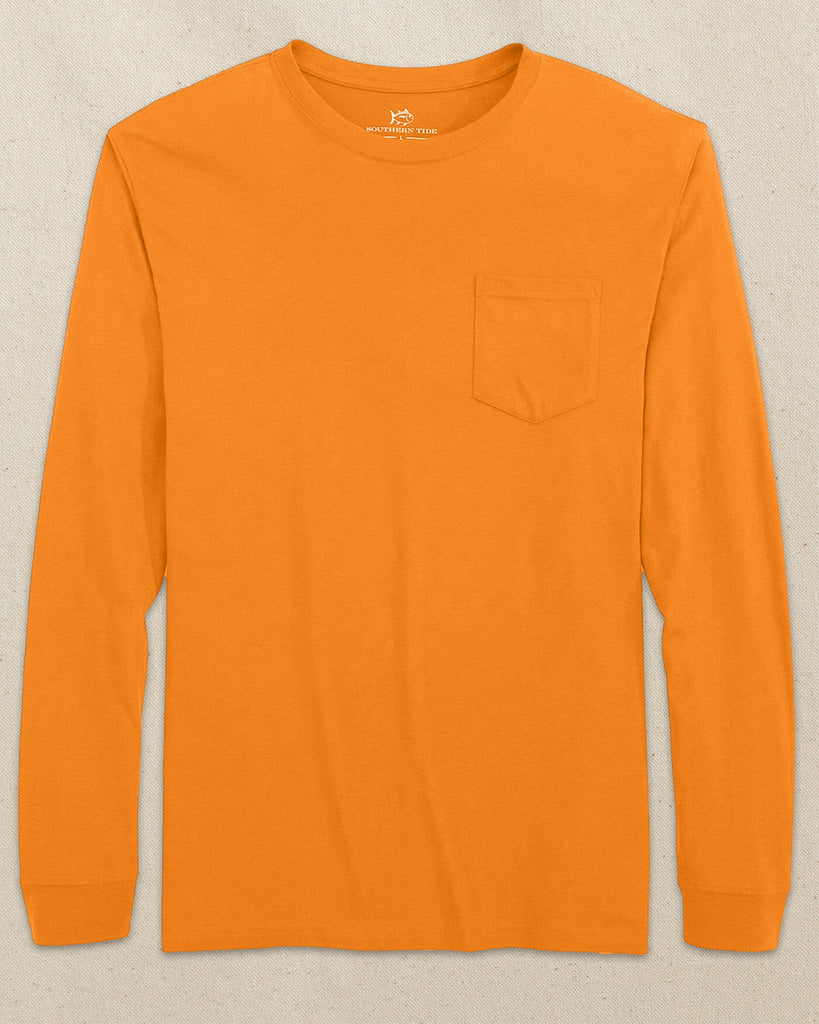 Men's Rocky Top Orange Long Sleeve Pocket T-Shirt | Southern Tide