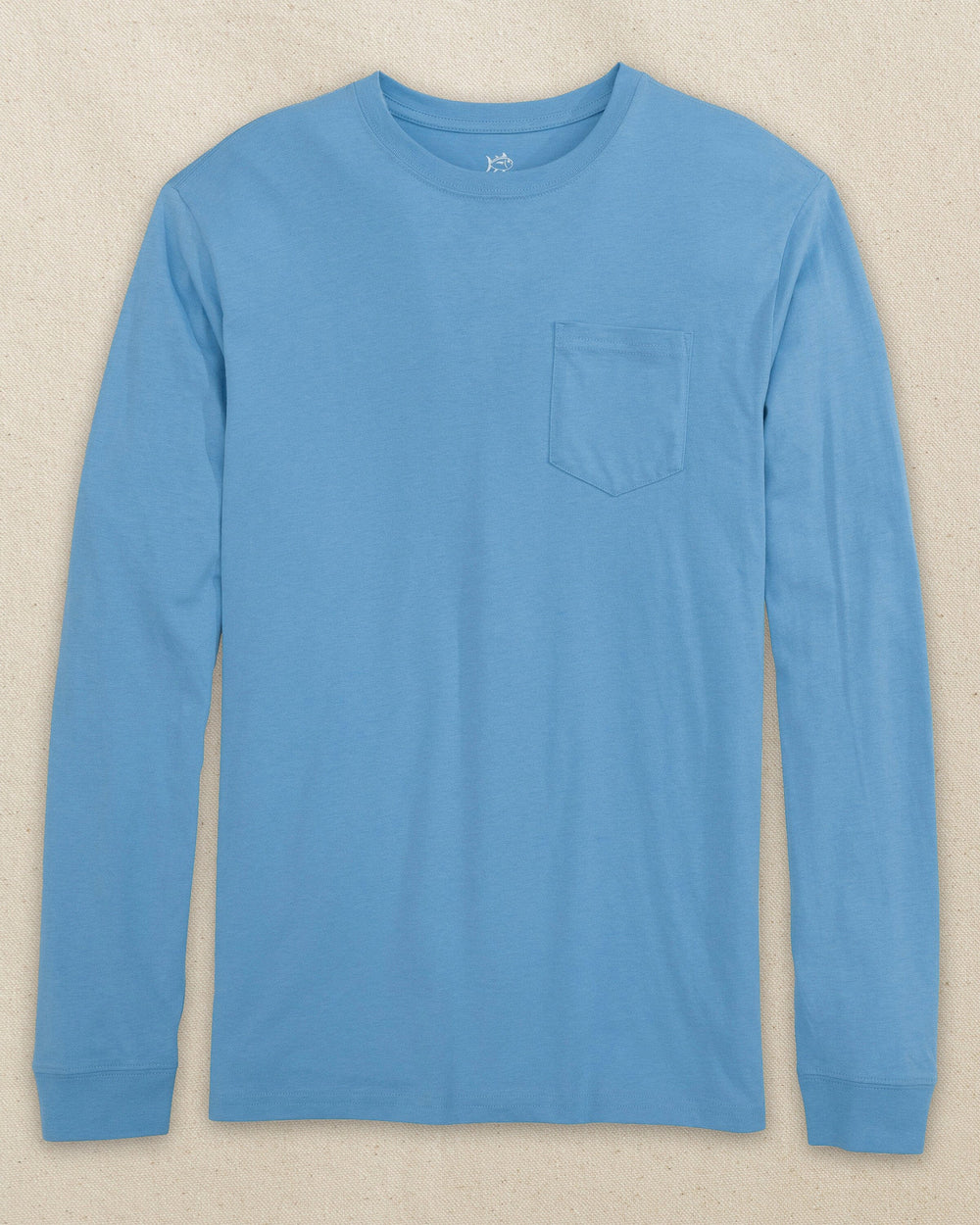 Classic Long Sleeve Pocket T-Shirt - Rush Blue