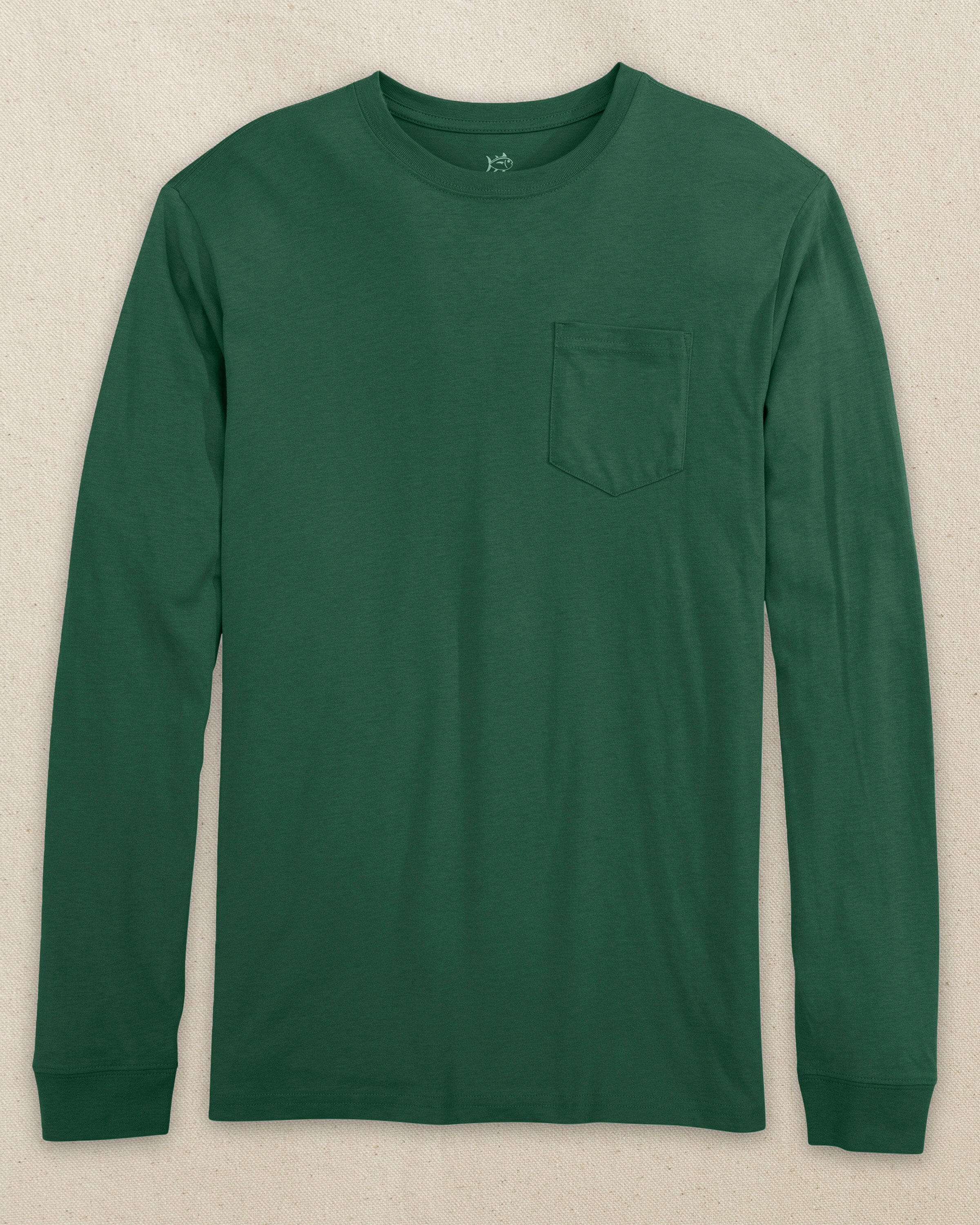 Men's Spruce Classic Long Sleeve Pocket T-Shirt | Southern Tide