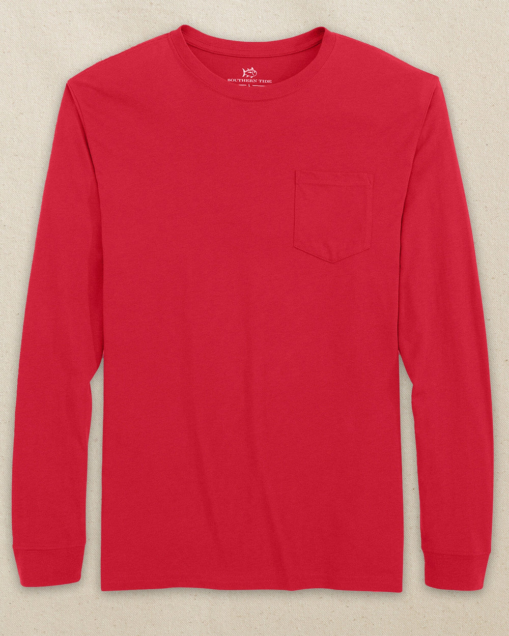 Classic Long Sleeve Pocket T-Shirt - Varsity Red