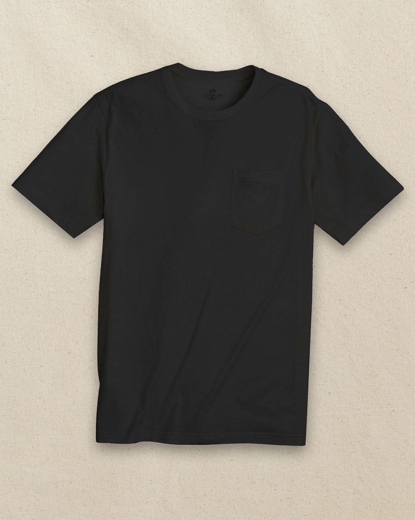 Men's Black Classic Short Sleeve Pocket T-Shirt | Southern Tide