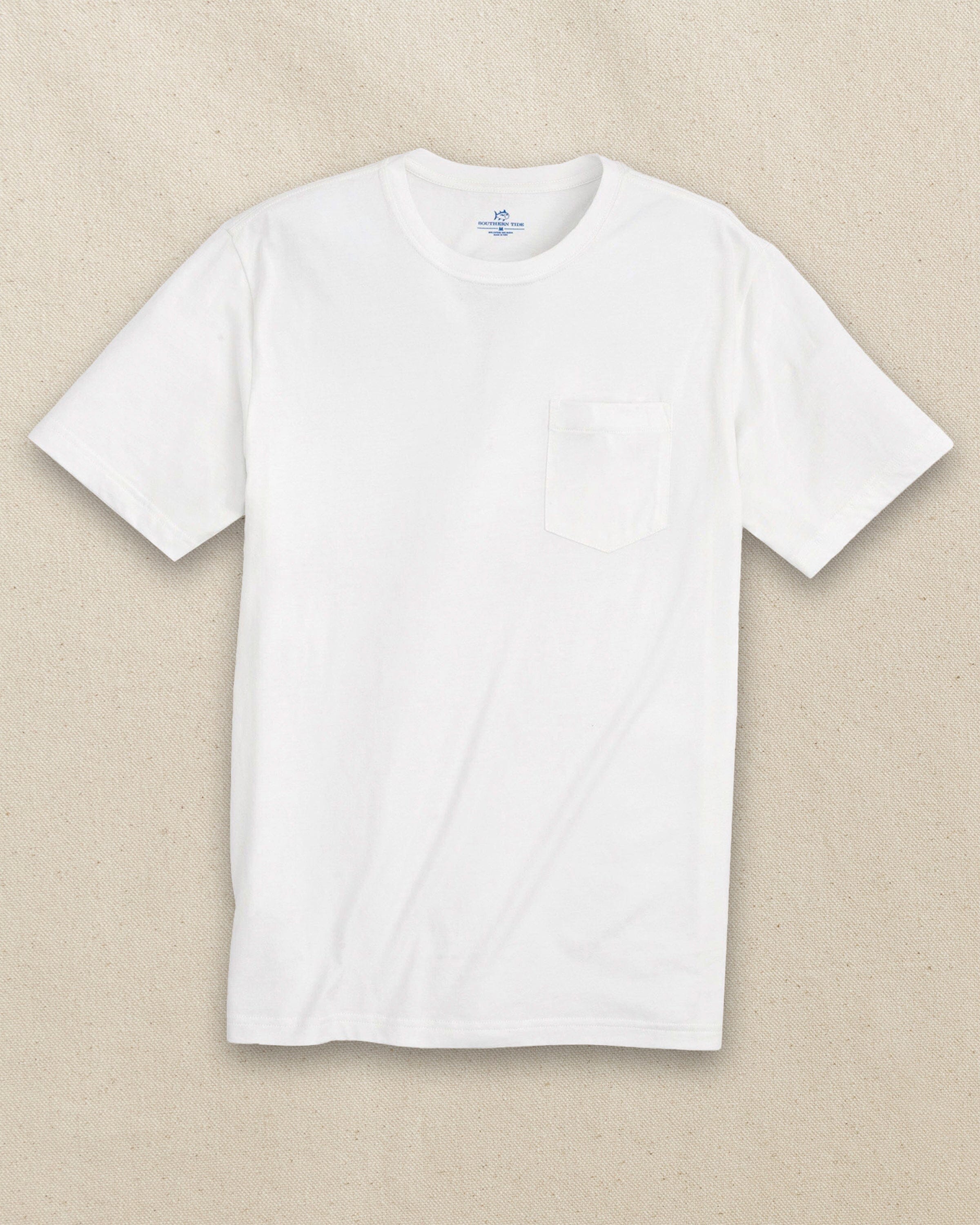 Men's Classic White Short Sleeve Pocket T-Shirt | Southern Tide