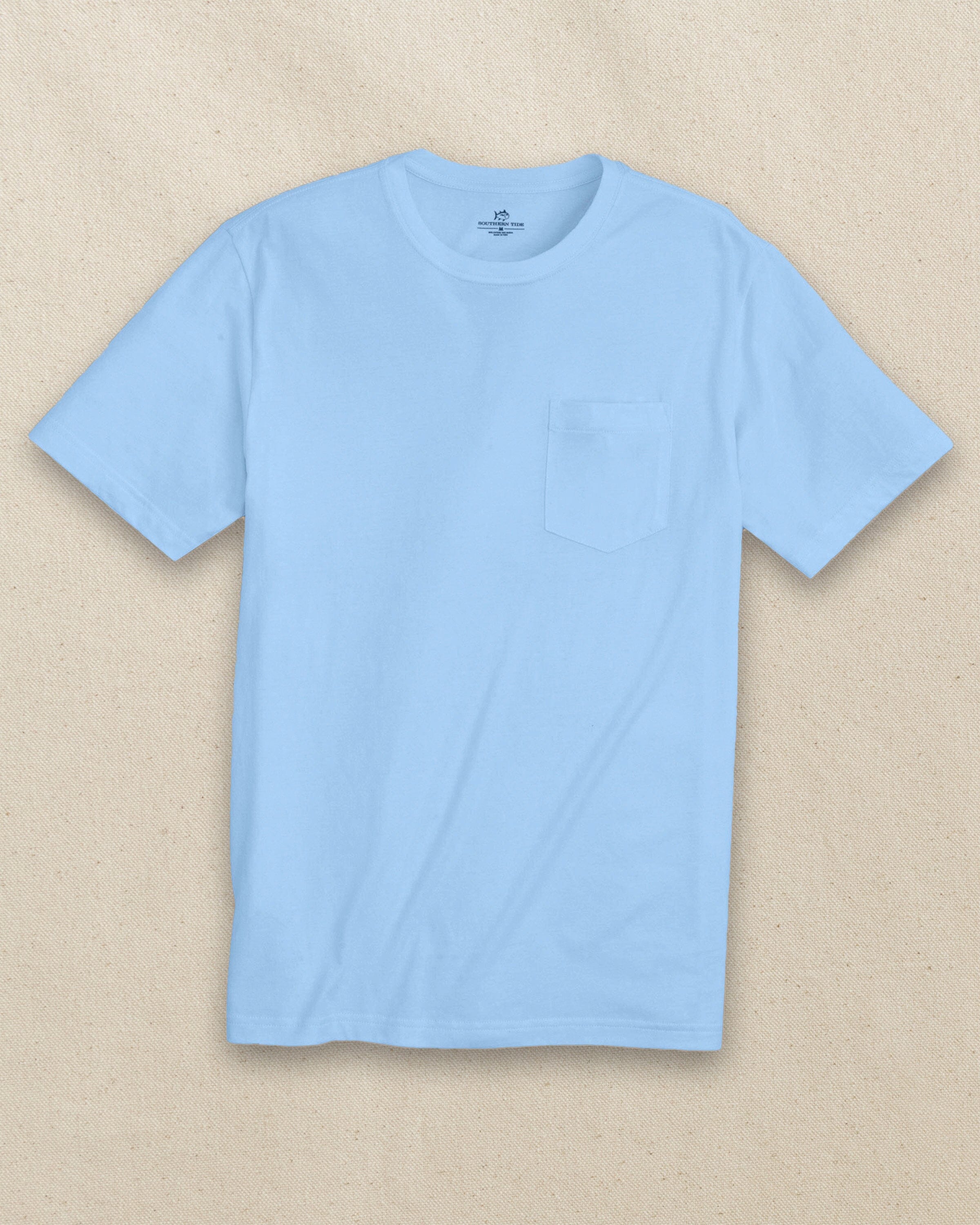 Short Sleeves Pocket Tee - Ocean Blue Short Sleeves Pocket Tee - Ocean Blue