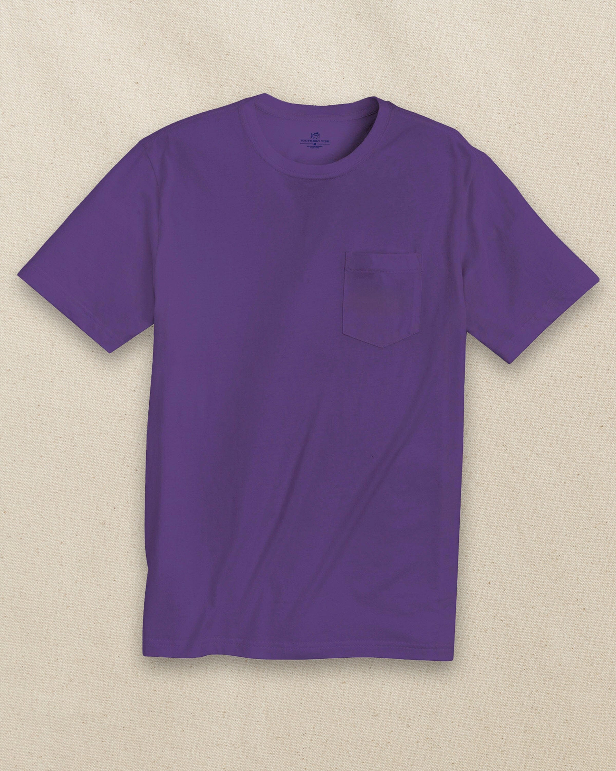 Men's Regal Purple Classic Short Sleeve Pocket T-Shirt | Southern Tide