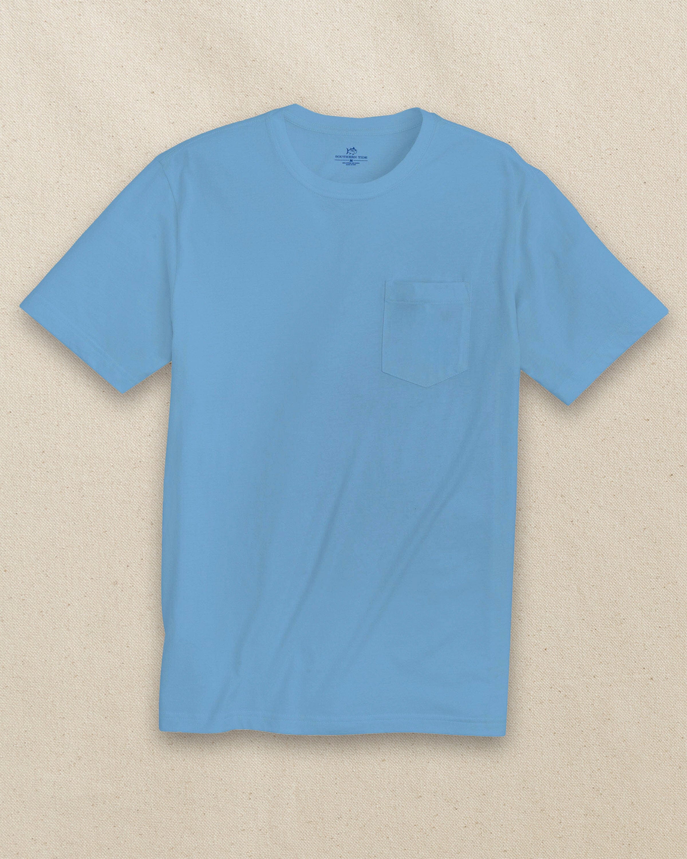 Men's Rush Blue Classic Short Sleeve Pocket T-Shirt | Southern Tide