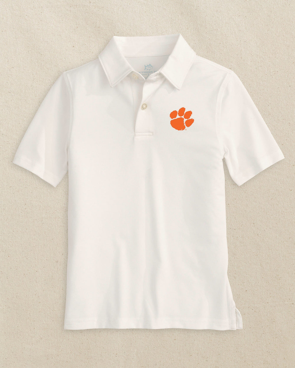 Clemson Tigers Boys Driver Performance Polo Shirt Y_Polo Shirts Southern Tide 