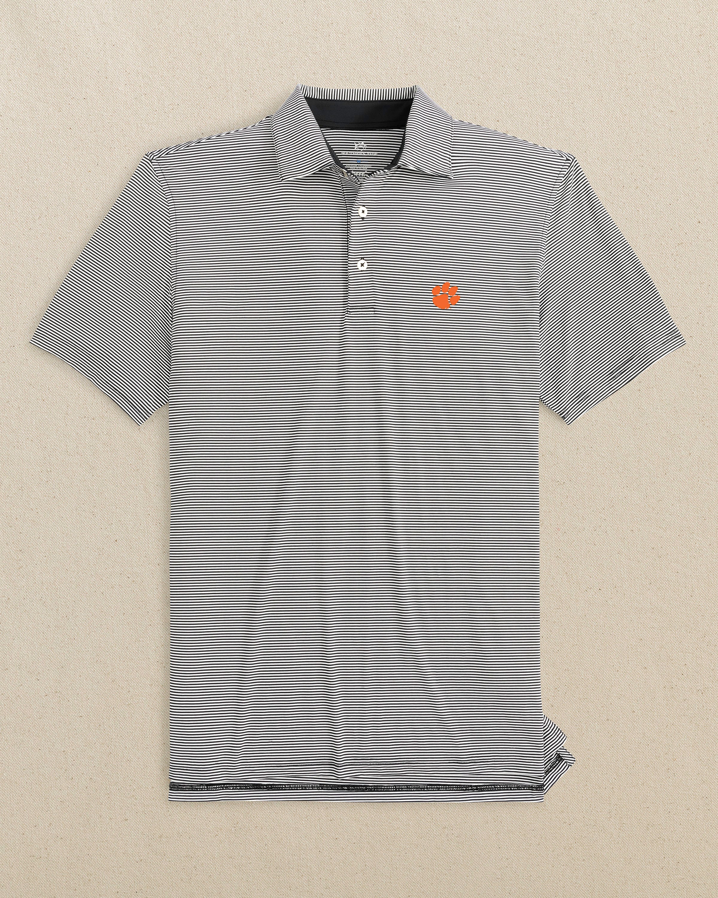 Men's Clemson brrr°®-eeze Meadowbrook Stripe Polo | Southern Tide