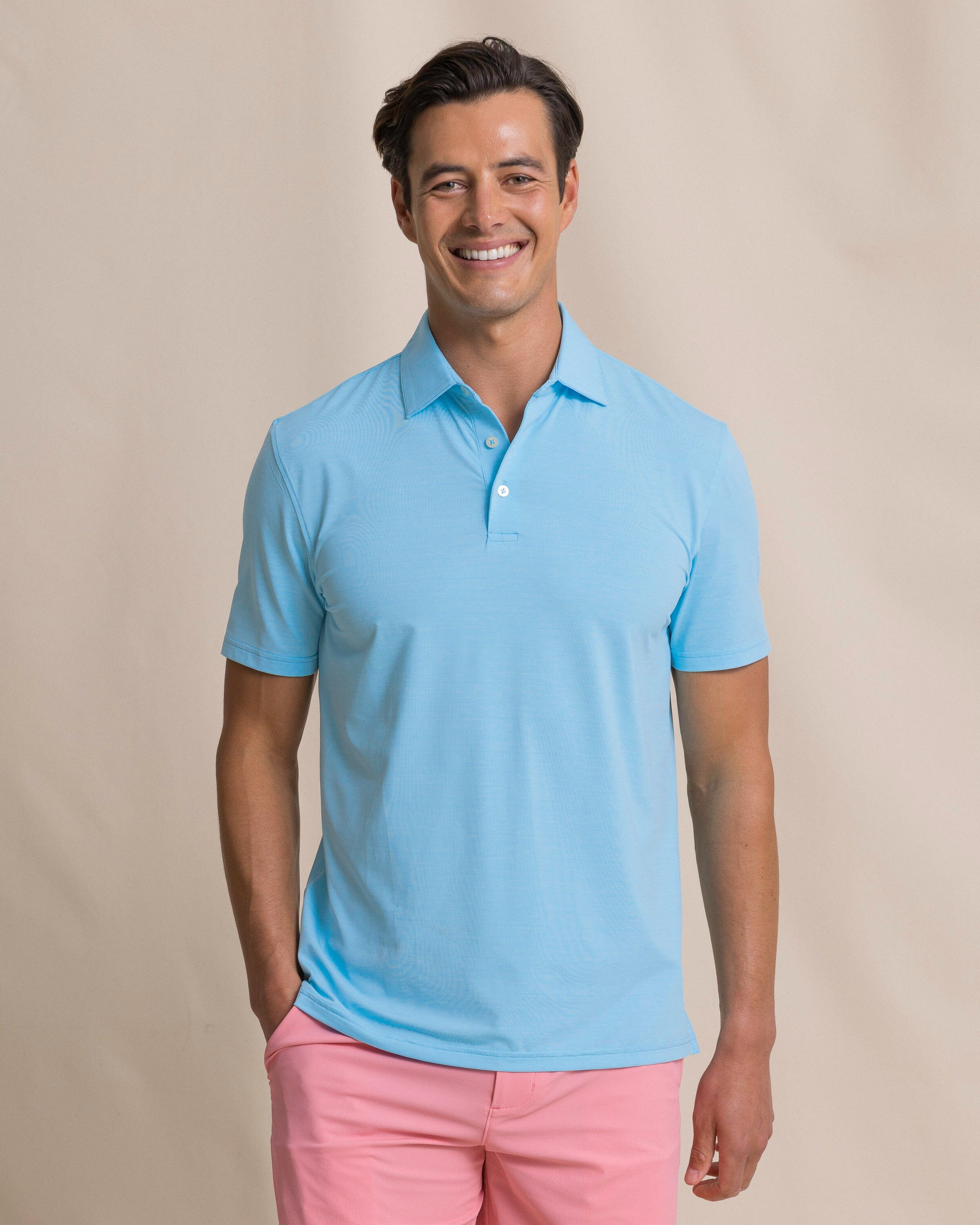 Men's Coastal Breeze® Heather Performance Polo | Southern Tide