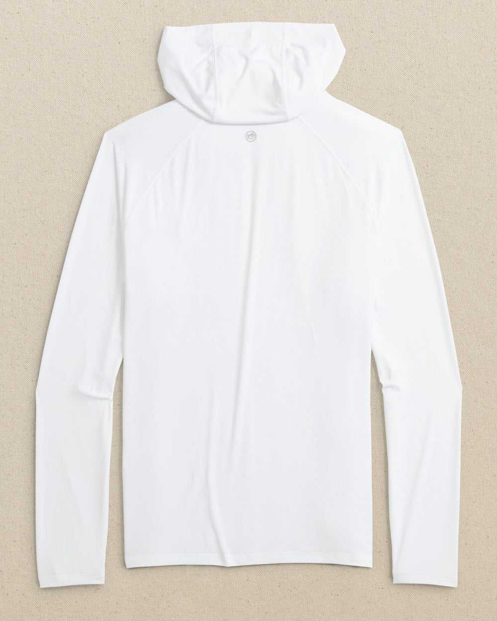 The back view of the Southern Tide Coastal Breeze® Performance Hoodie by Southern Tide - Classic White