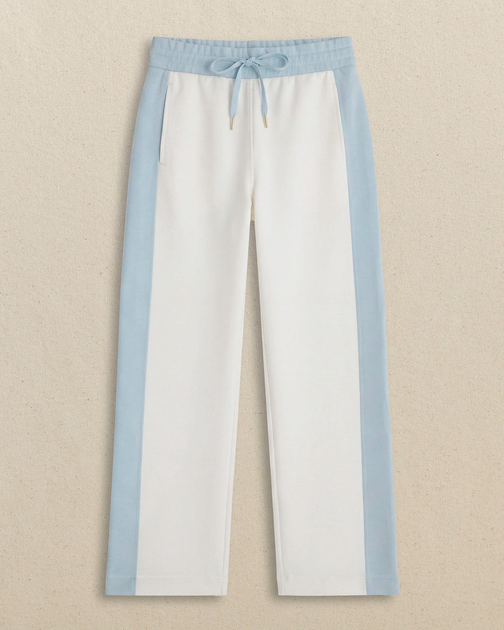 The front view of the Southern Tide Colorblock Lounge Pant by Southern Tide - Star White