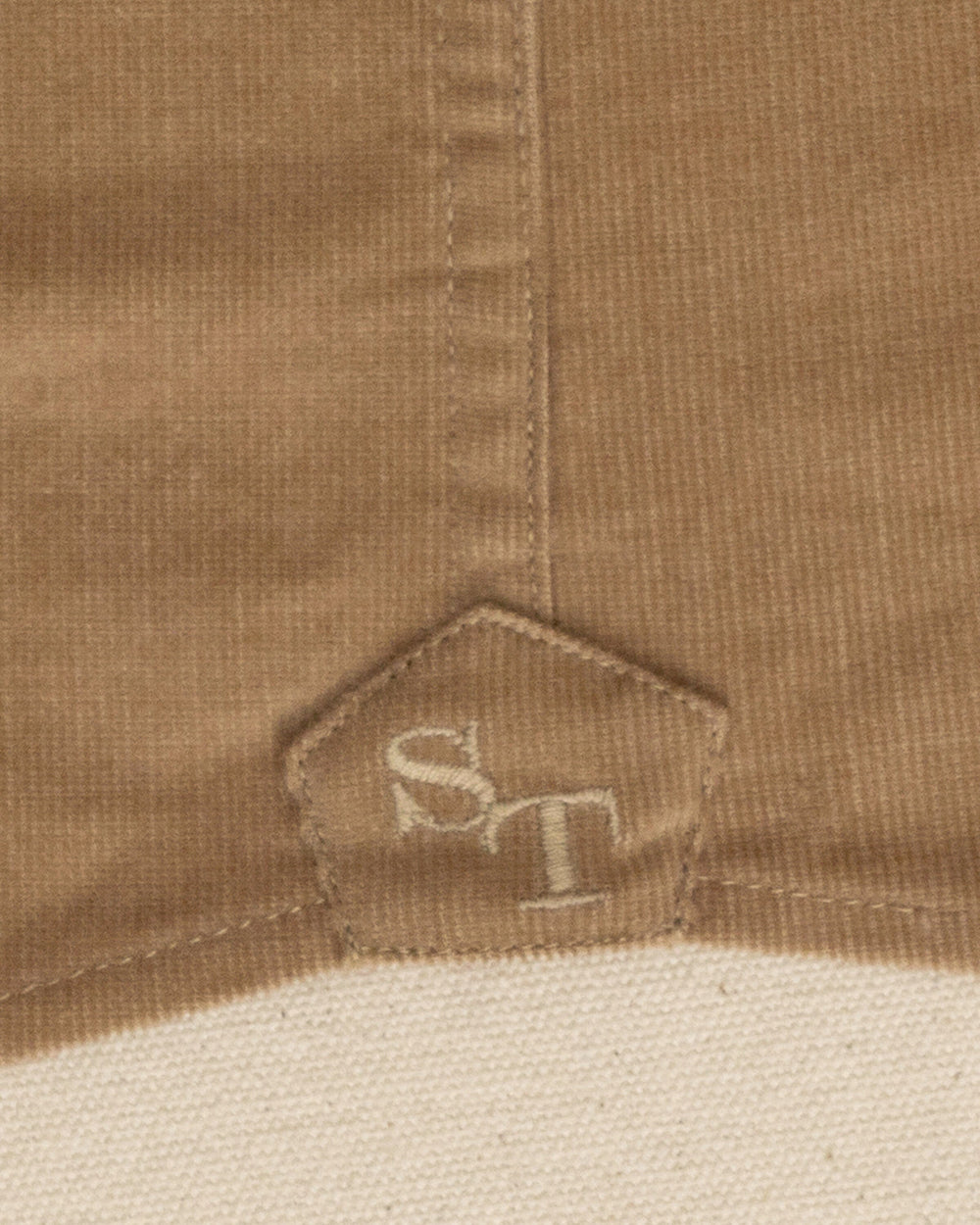 The detail view of the Southern Tide Corduroy Sport Shirt by Southern Tide - Tannin