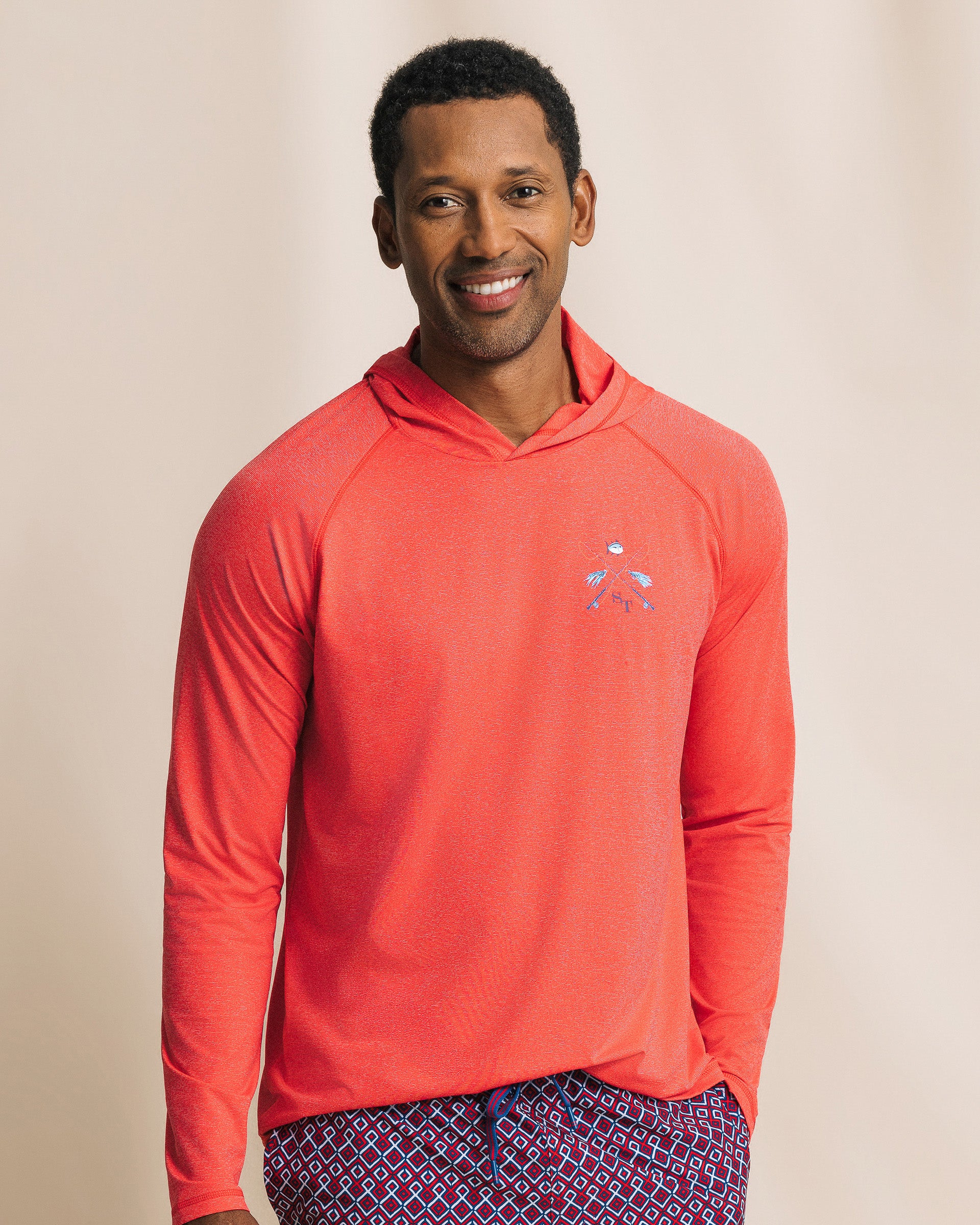 Men's Crossed Lines Coastal Breeze® Performance Hoodie | Southern Tide