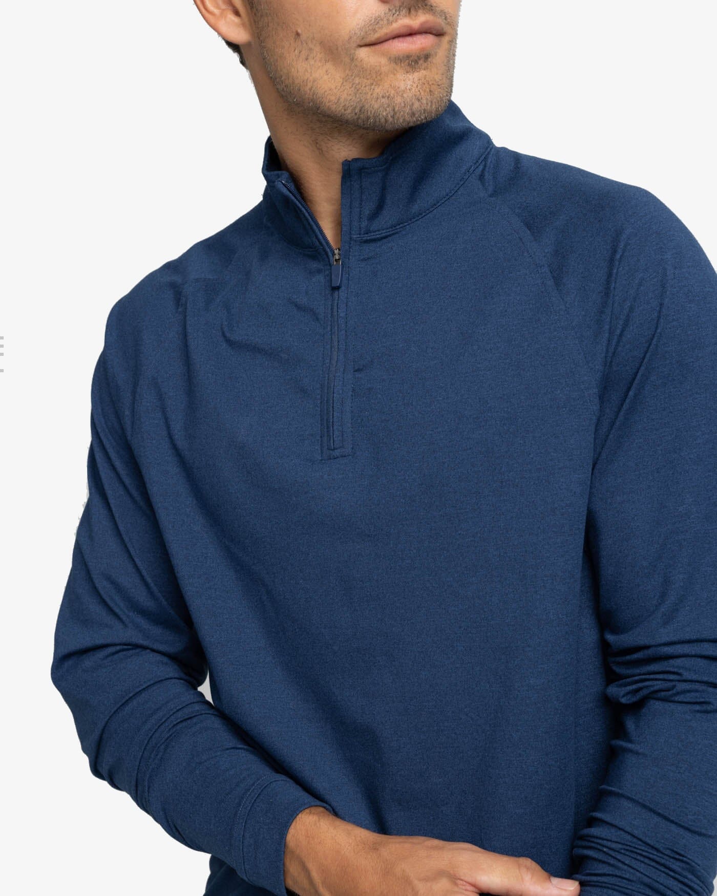 Quarter length zip online jumper