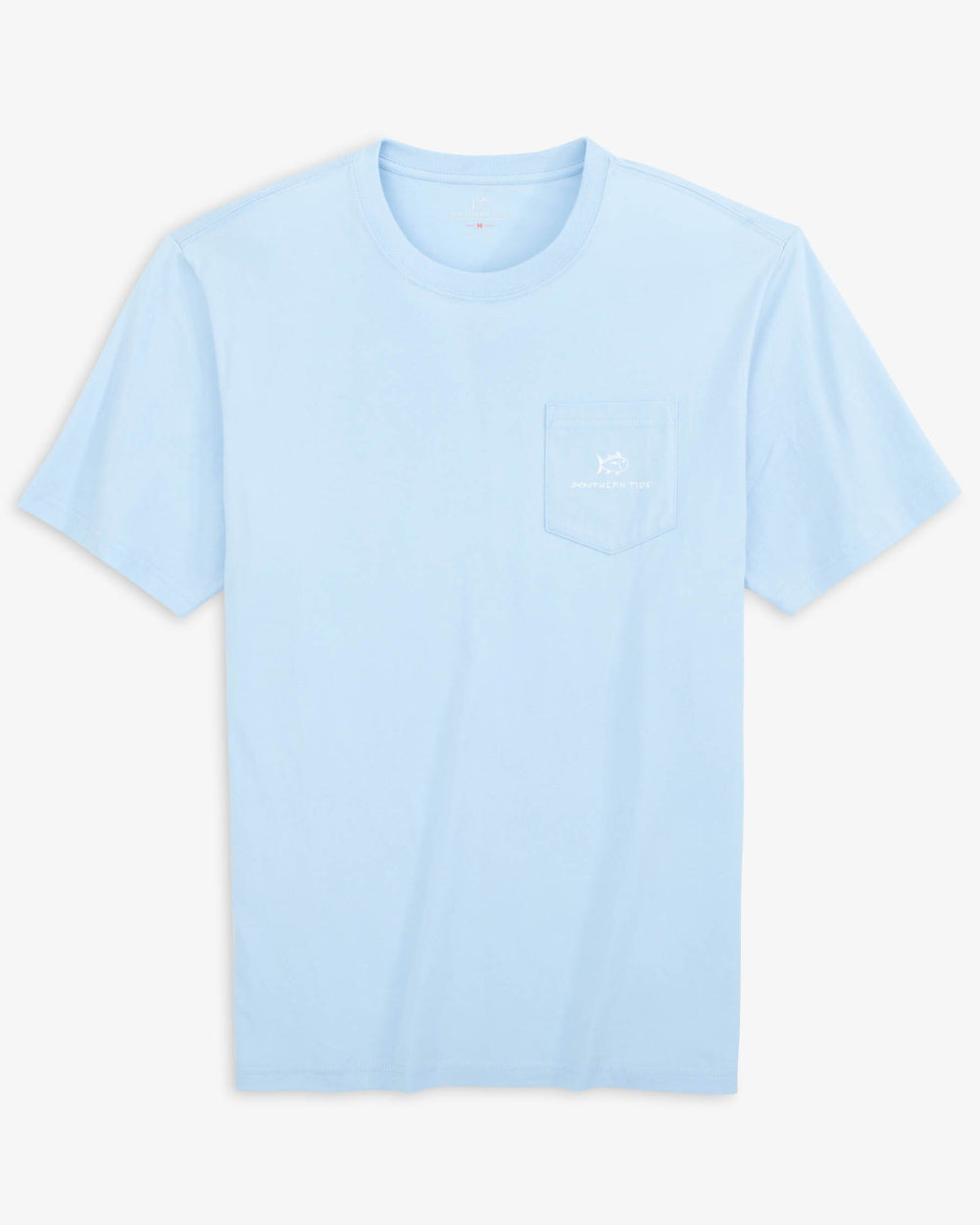 The front view of the Southern Tide Day at the Beach T-shirt by Southern Tide - Clearwater Blue