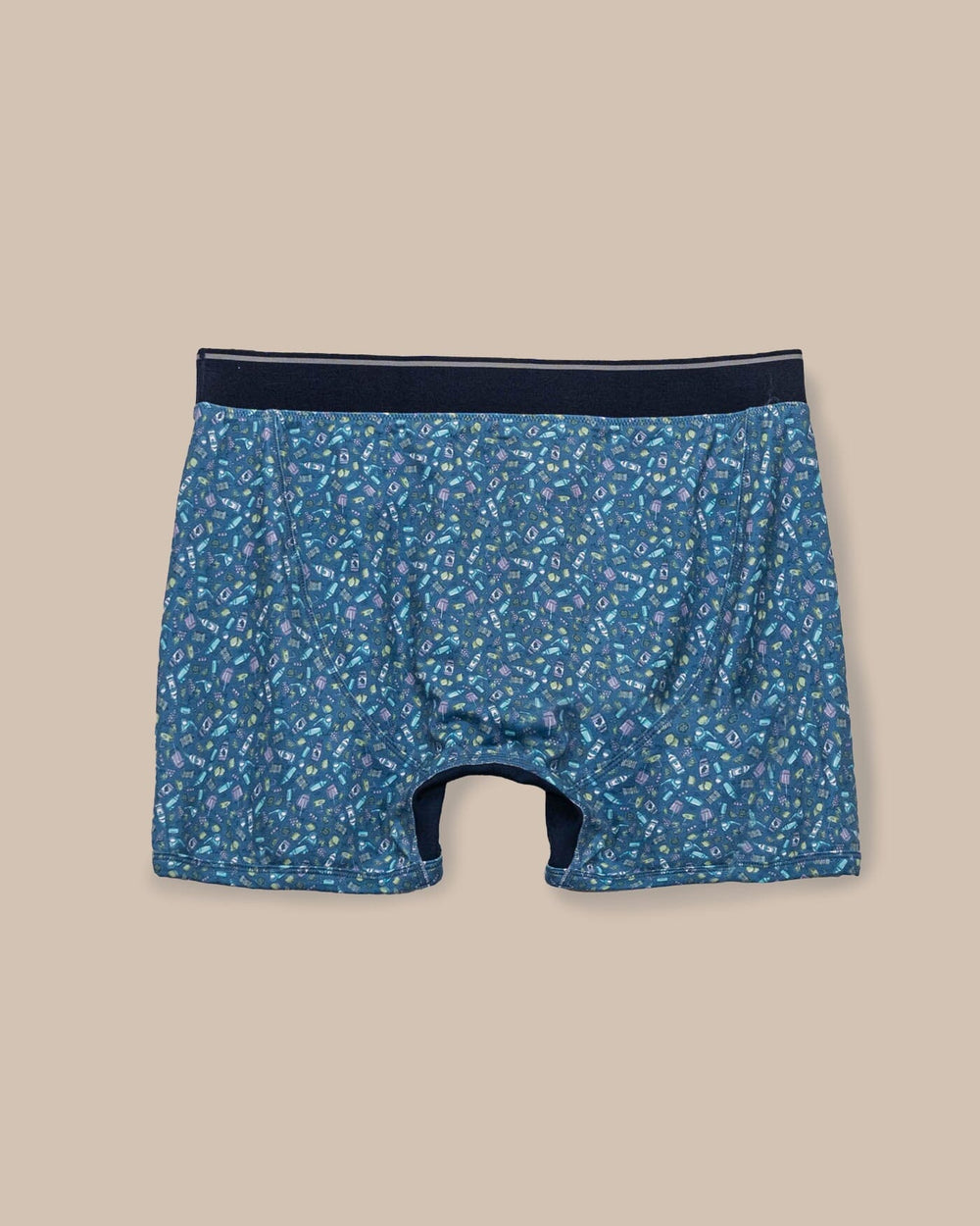The back view of the Southern Tide Dazed and Transfused Boxer Brief by Southern Tide - Coronet Blue