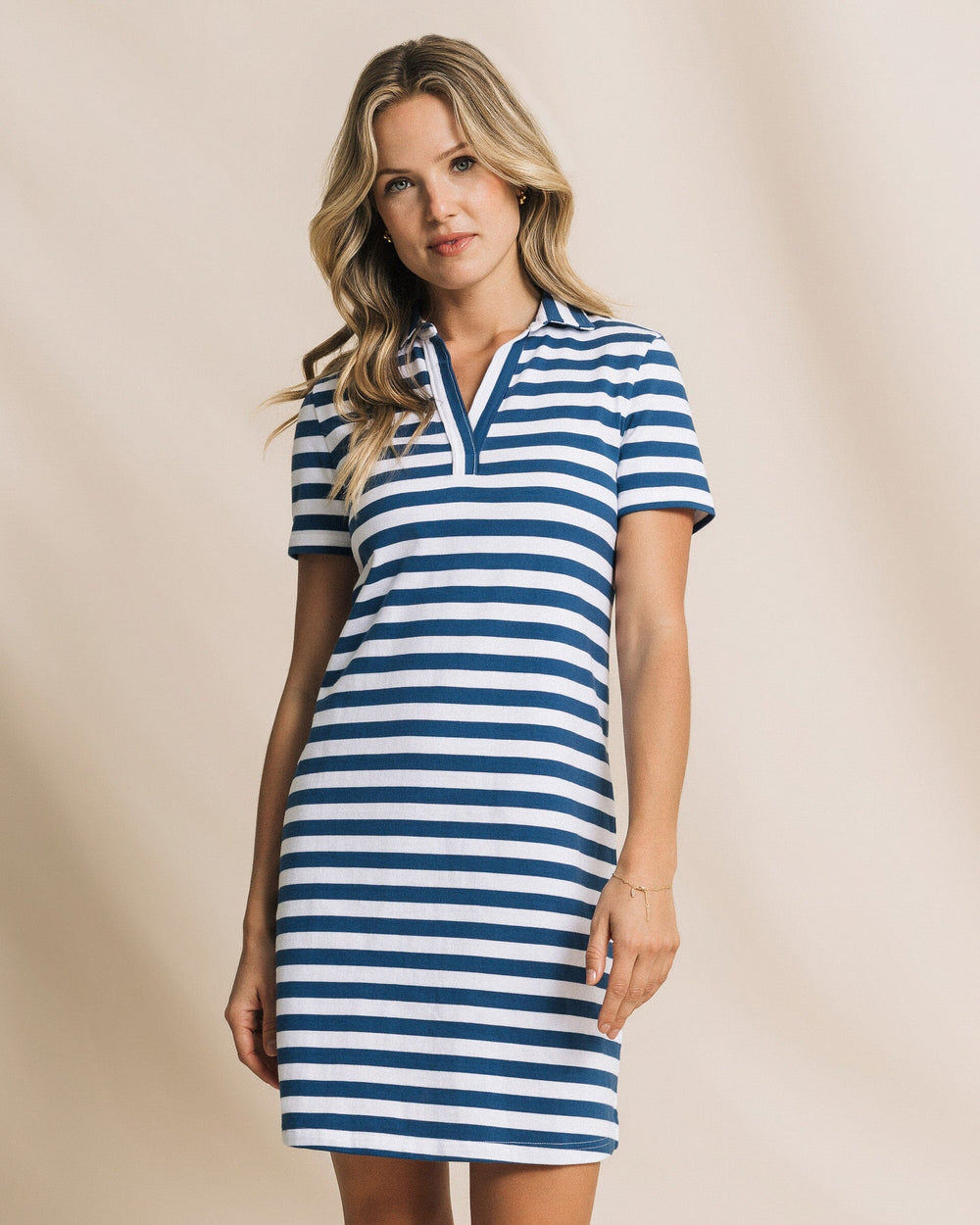 interlock shirt dress Girls Short Sleeve Interlock Polo Dress - Lands' End - Red