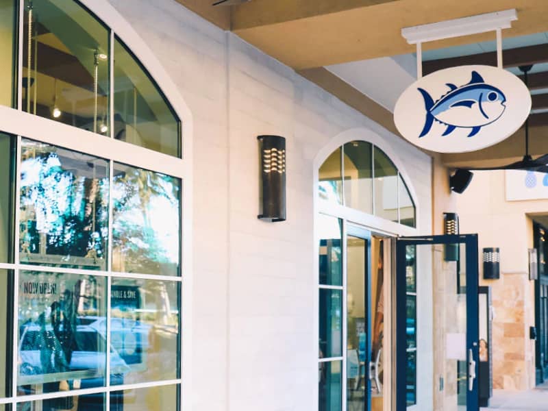 the outside of a southern tide store