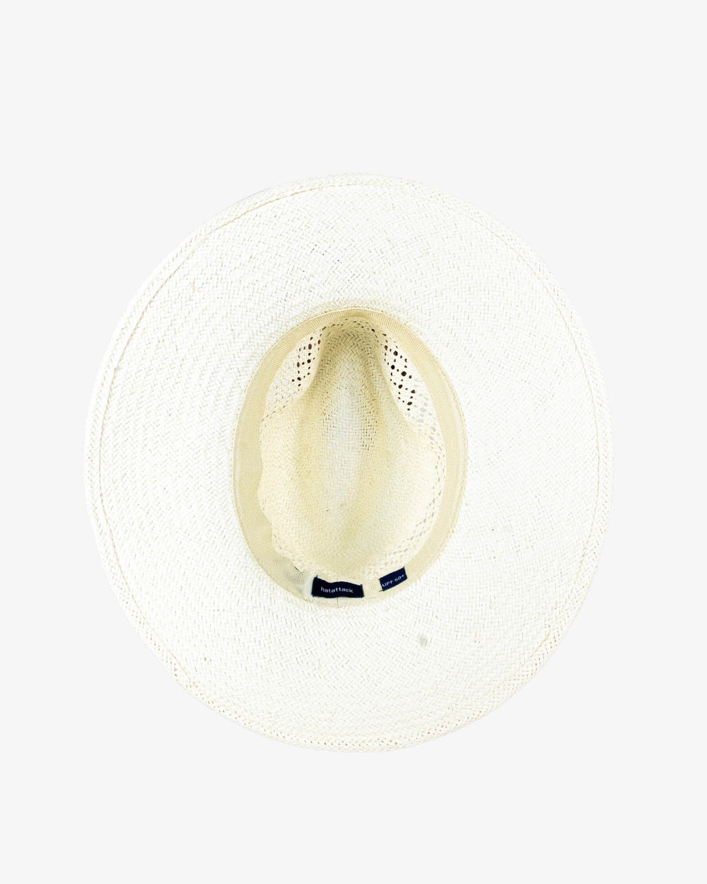 The detail view of the Southern Tide Diamond Packable Beach Hat by Southern Tide - White