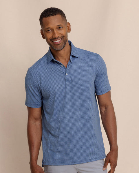 Men's Driver Coastal Geo Printed Polo | Southern Tide