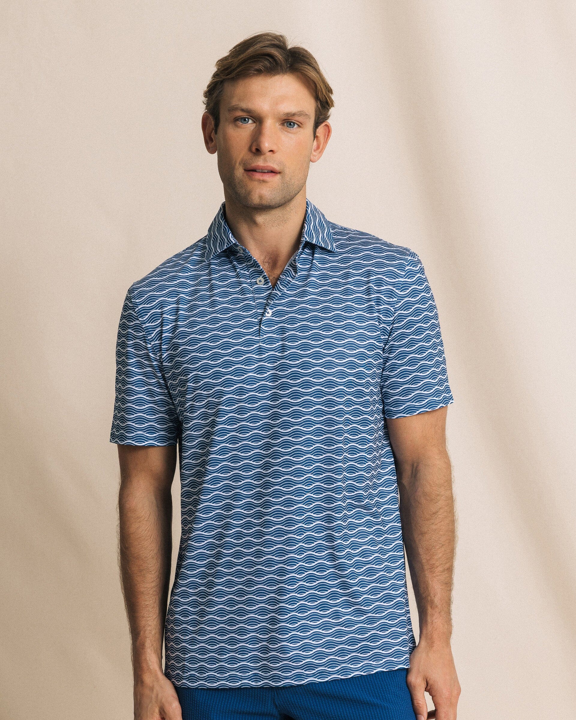 Men's Driver Ocean Echo Printed Polo | Southern Tide