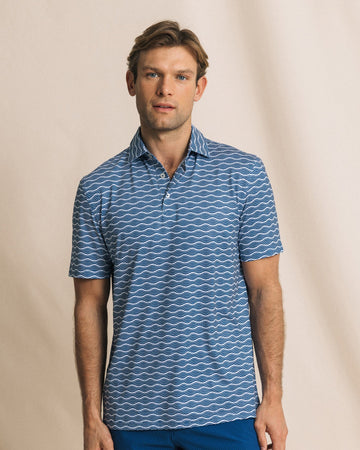Men's Driver Ocean Echo Printed Polo | Southern Tide