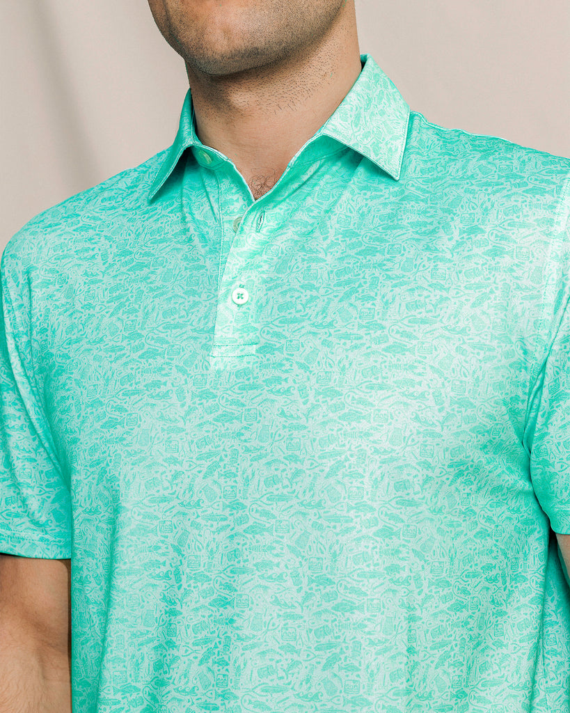 Men's Driver Seawatch Printed Polo | Southern Tide